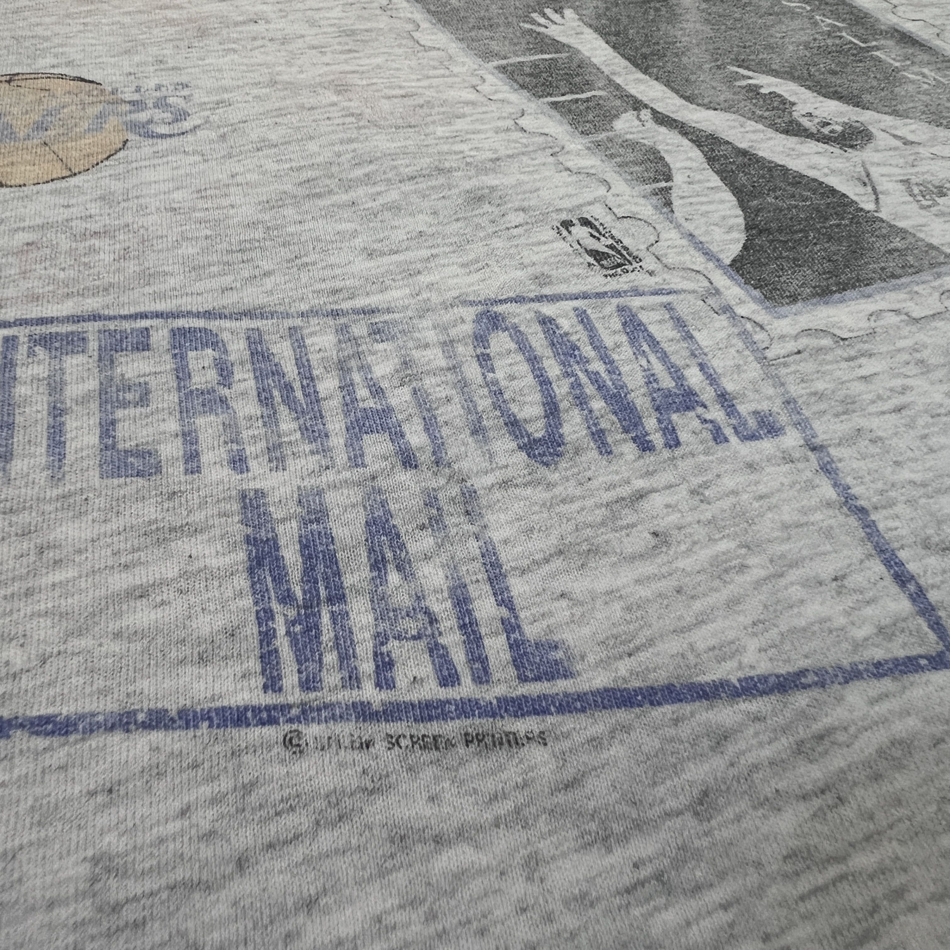 NBA Vintage 90s Divac LA Lakers Distressed Faded Thrashed Tee Size US XL / EU 56 / 4 - 5 Thumbnail