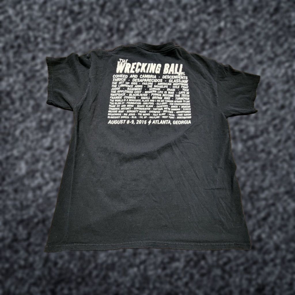 Gildan Coheed and Cambria Concert T Shirt Adult Large Black 2015 Wrecking Ball ATL Festival Tee Mens Size US L / EU 52-54 / 3 - 1 Thumbnail