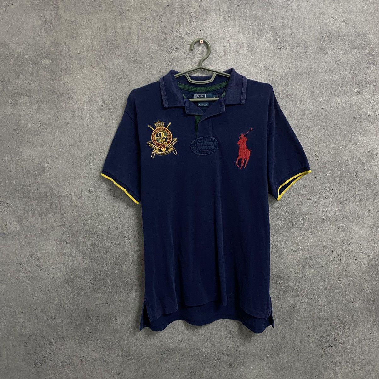 Polo Ralph Lauren Vintage Polo Ralph Lauren Polo T Shirt Big Logo Chief Keef Size US XL / EU 56 / 4 - 1 Thumbnail