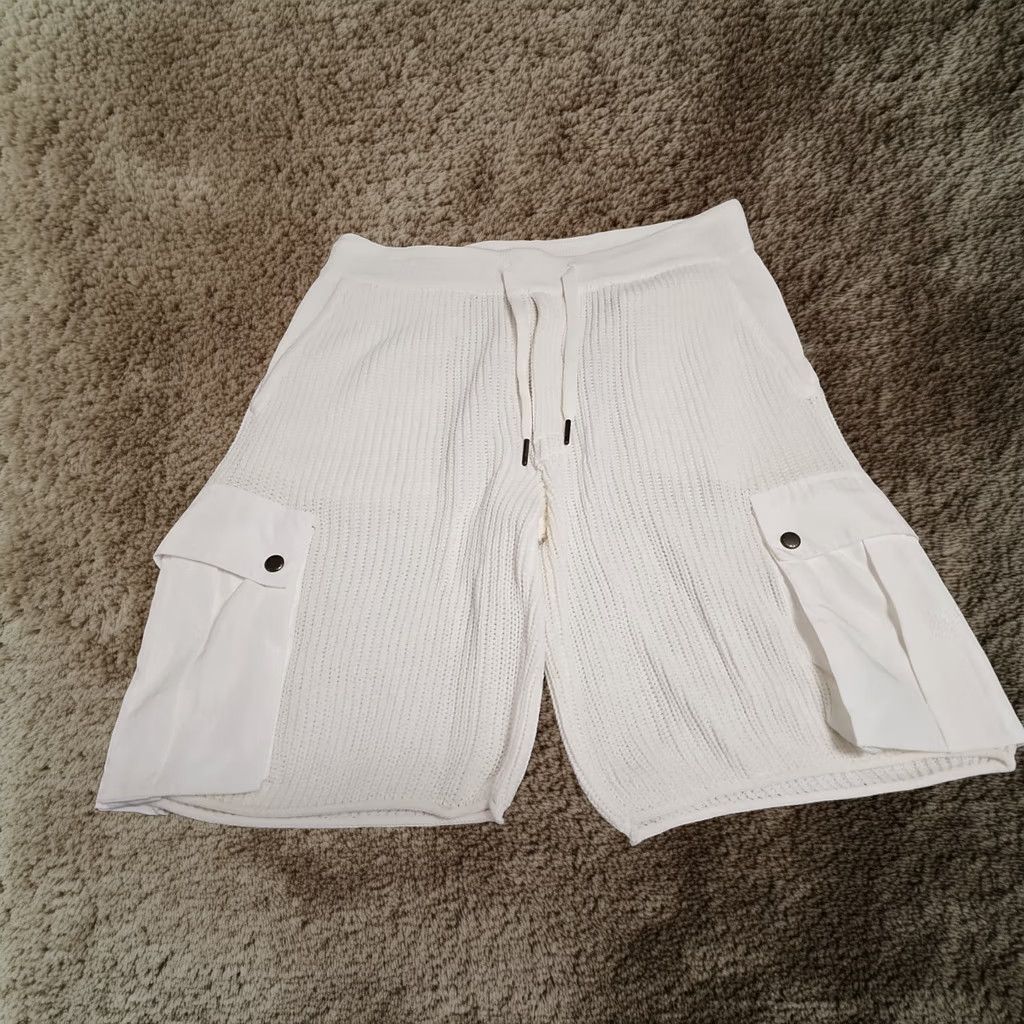 SER.O.YA SER.O.YA Shorts Mens Medium White Cargo Knit Casual Regular Unisex Adults Size US 31 - 1 Thumbnail