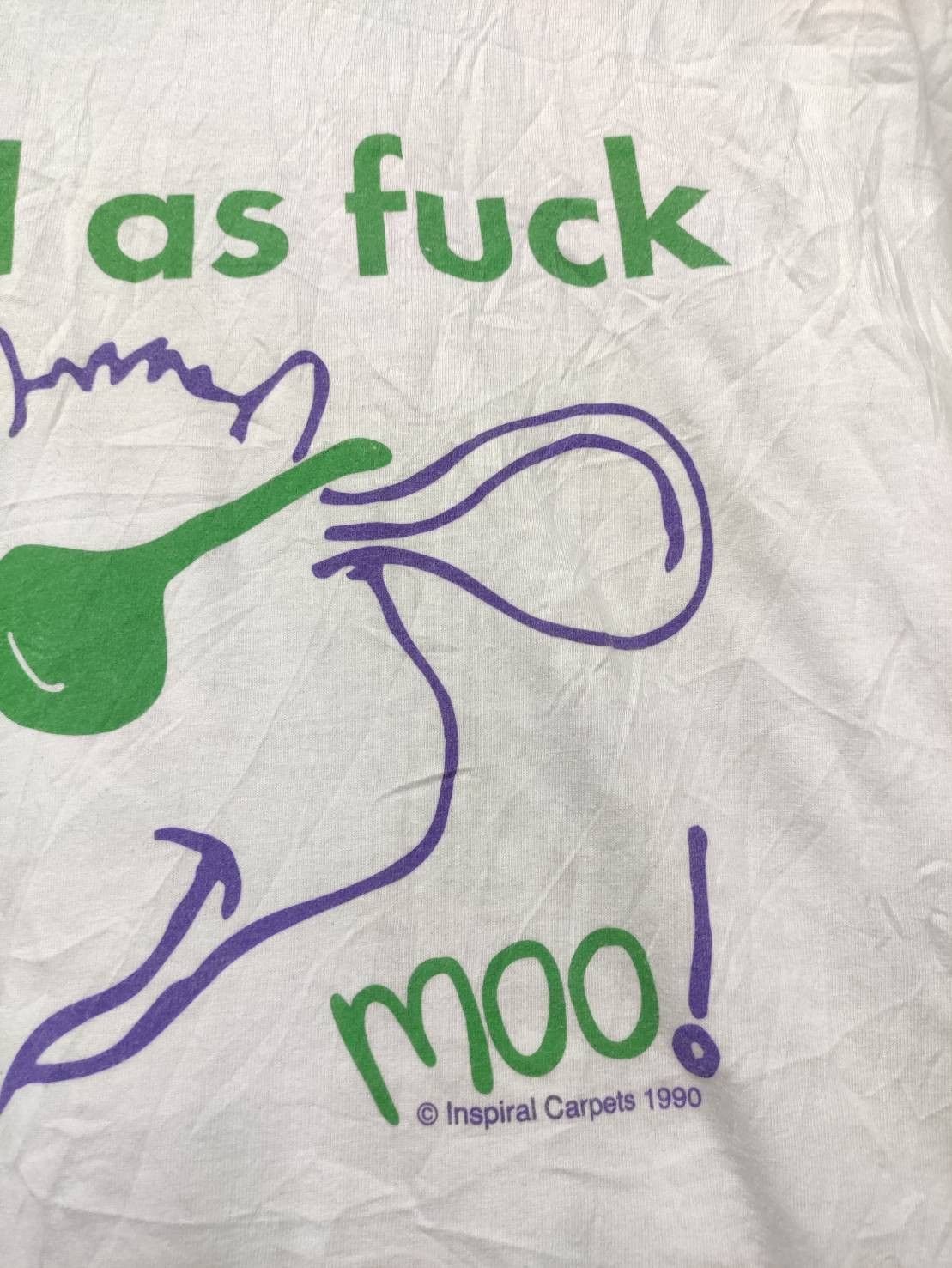 Band Tees Vtg Inspiral Carpets " Cool As Fuck " Album Promo Size US XL / EU 56 / 4 - 5 Thumbnail