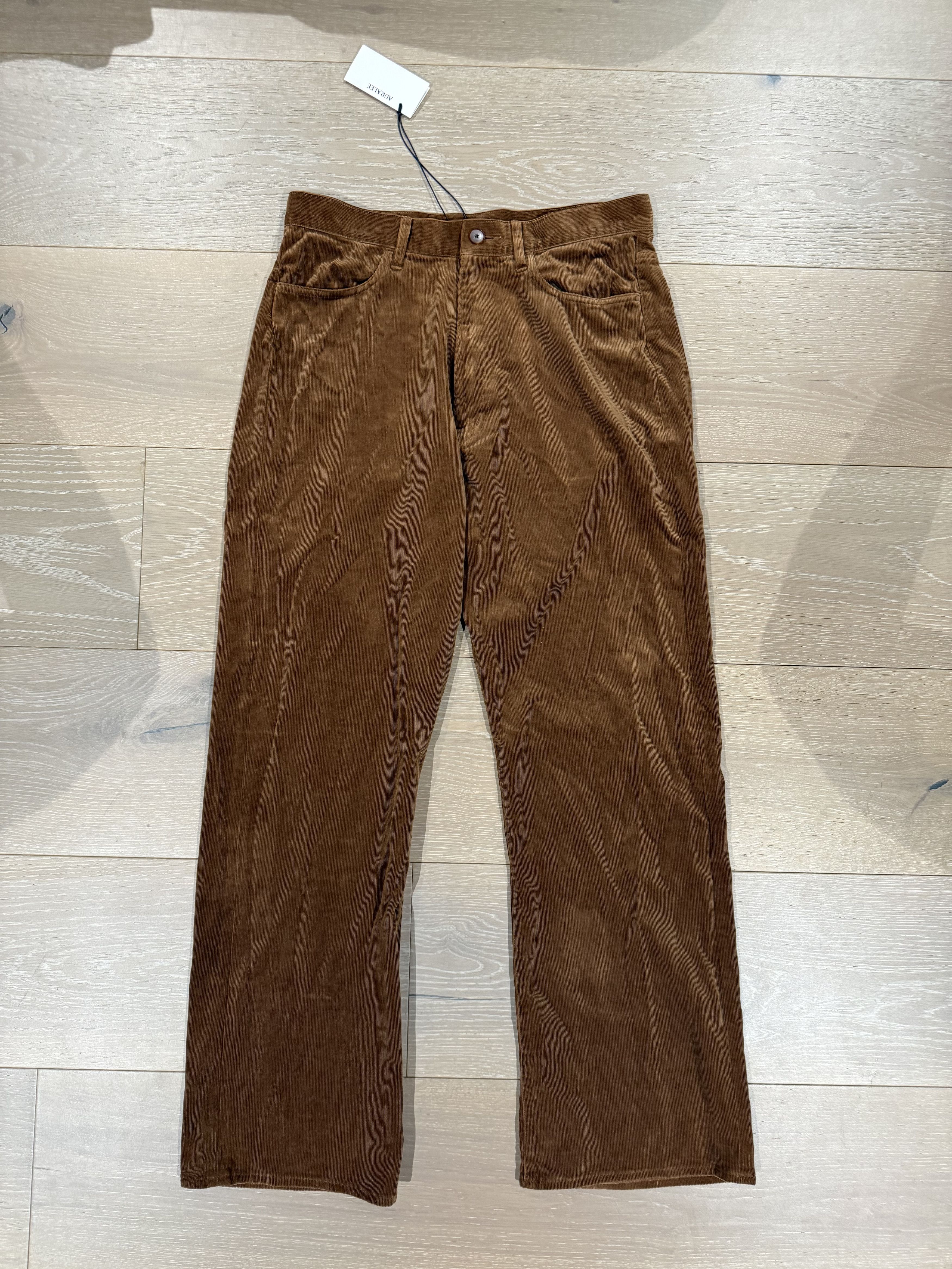 Auralee 💚 Auralee Finx Corduroy Pants Red Brown Size 4 NEW Size US 32 / EU 48 - 8 Thumbnail