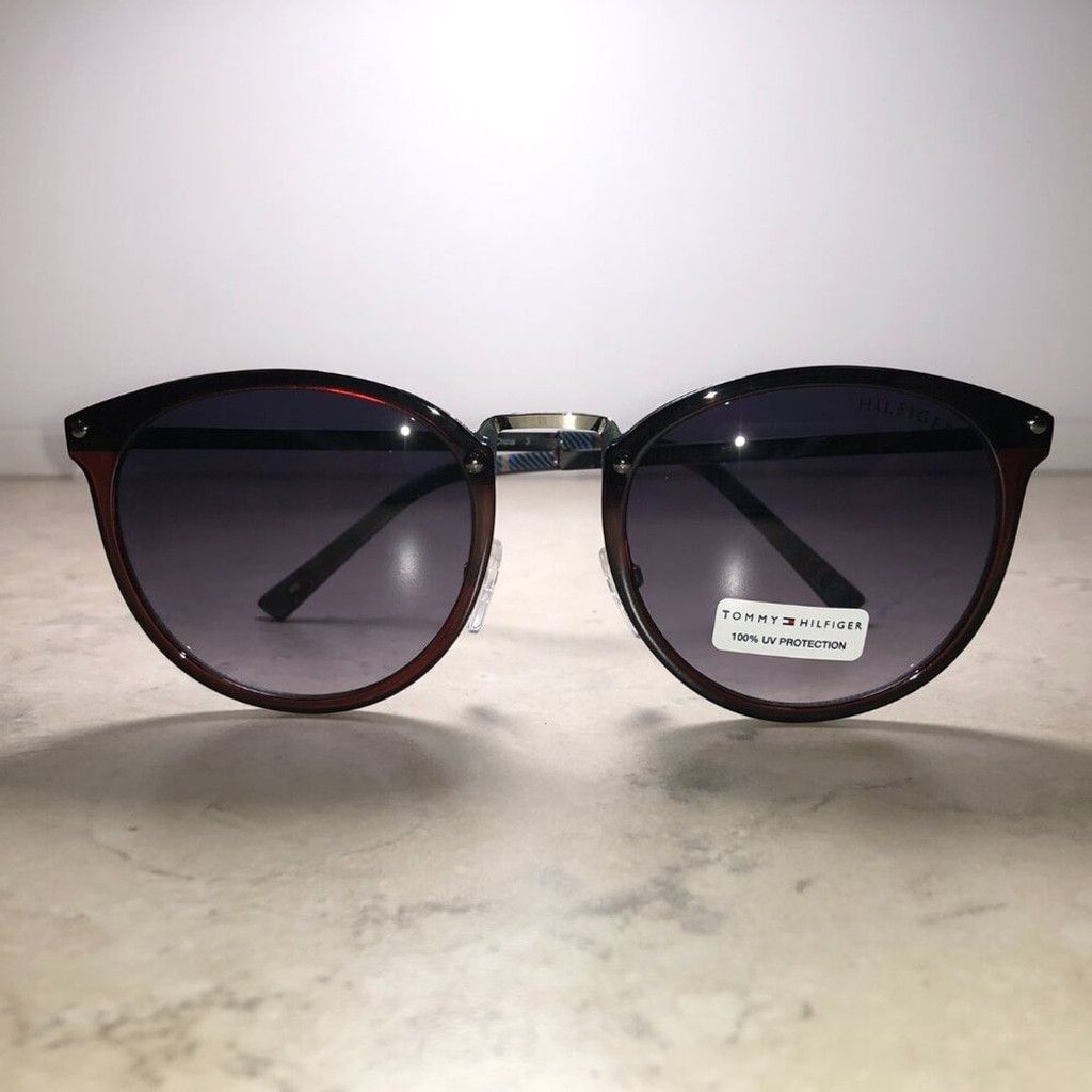 Tommy Hilfiger Tommy Hilfiger Red & Plaid Rounded Cat-Eye Sunglasses Size ONE SIZE - 2 Thumbnail