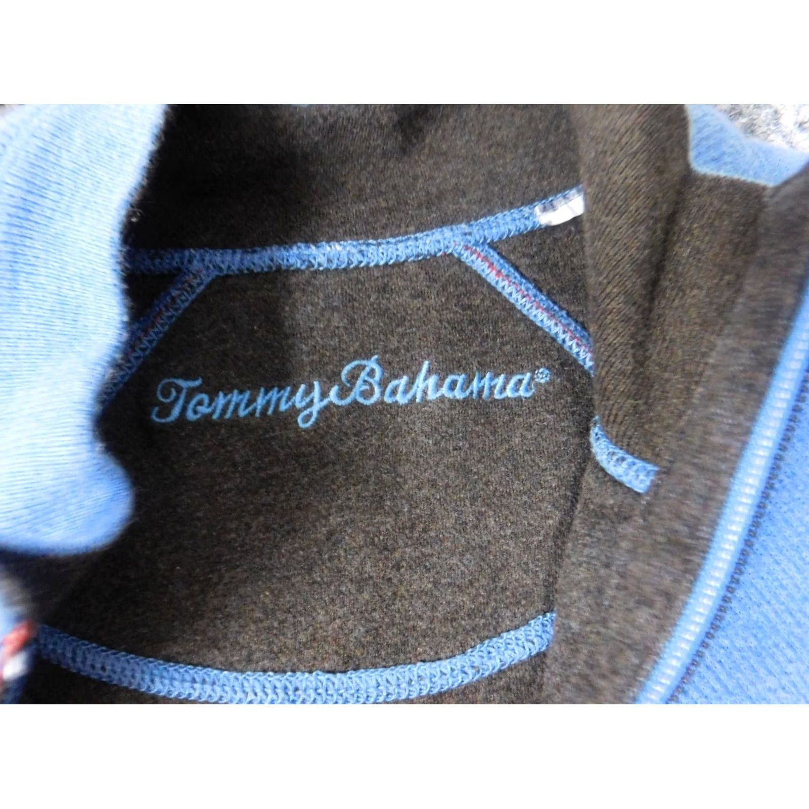 Tommy Bahama Tommy Bahama Mens Sweater XL Blue Pullover Knit Crew Neck Stretch Regular, Classic, Cotton Wool, Long Sleeve, Solid, Pullover, Vintage No, Men Size US XL / EU 56 / 4 - 5 Thumbnail
