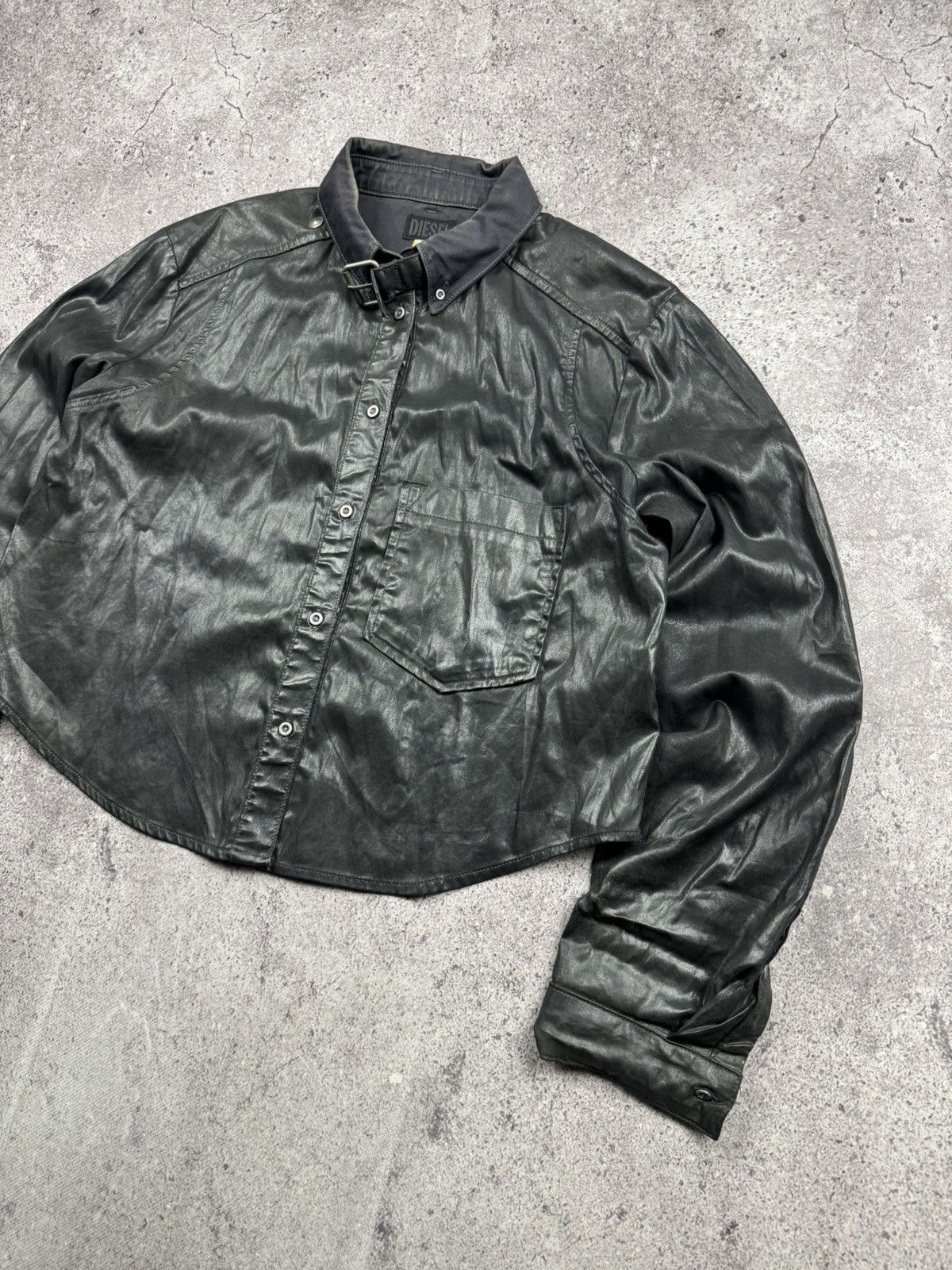 Diesel Diesel Junya Watanabe Style Buckle Collar Cropped Leather Size US M / EU 48-50 / 2 - 2 Thumbnail