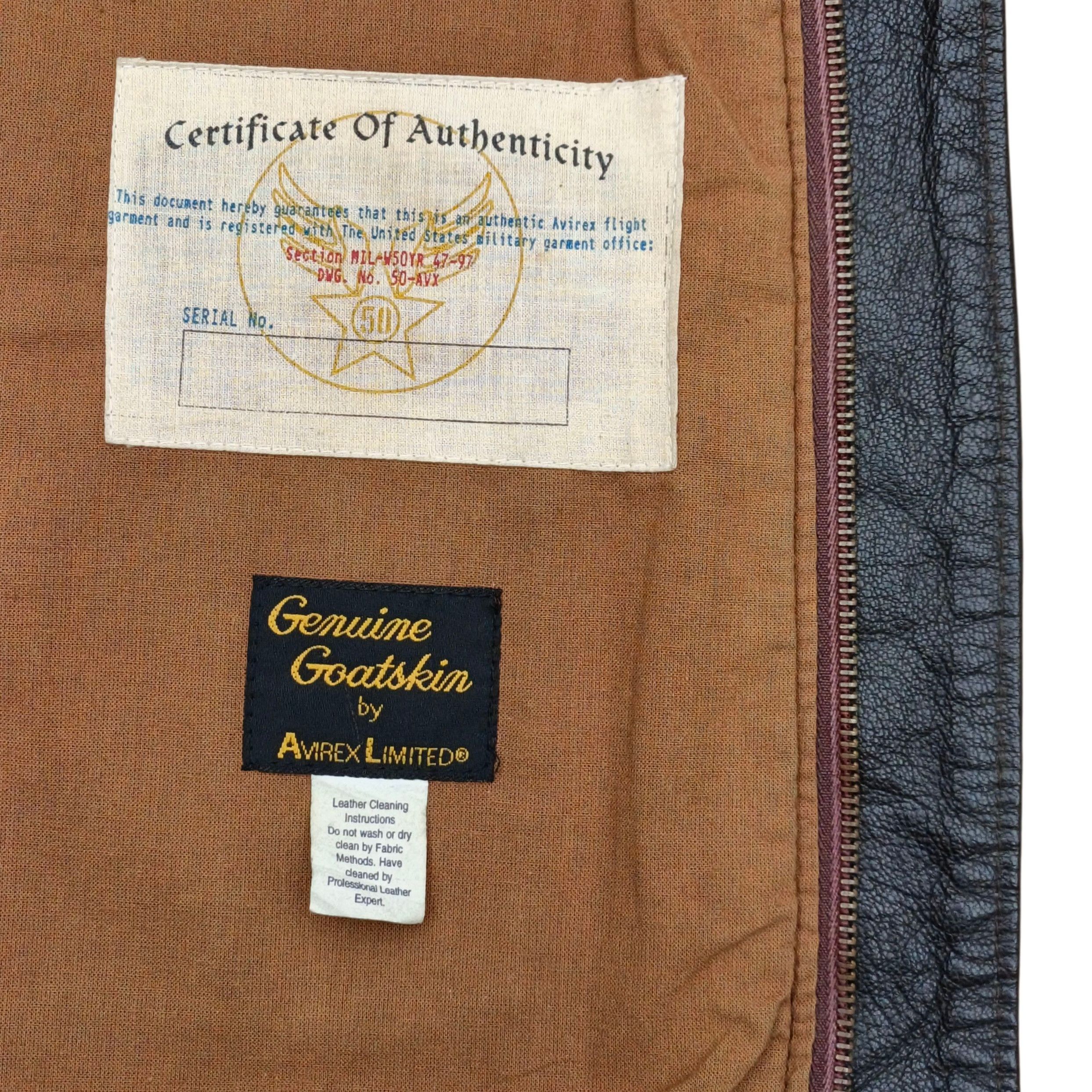Avirex Avirex A-2 50th Aniversary Us Air Force Brown Leather Jacket Size US L / EU 52-54 / 3 - 10 Thumbnail