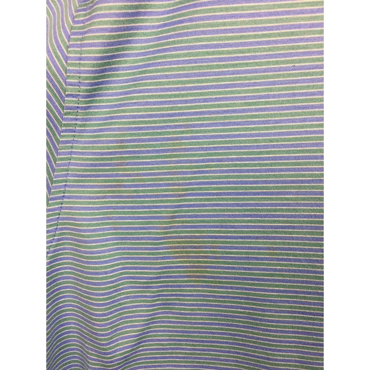 Peter Millar × Vintage Peter Millar Crown Golf Performance Striped Polo Tee Size US XXL / EU 58 / 5 - 12 Thumbnail