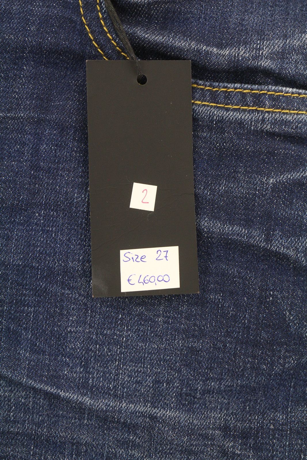 R13 BIKER BOY 27 Howell Indigo Faded Skinny Ankle 85430 Size 27" / US 4 / IT 40 - 6 Thumbnail
