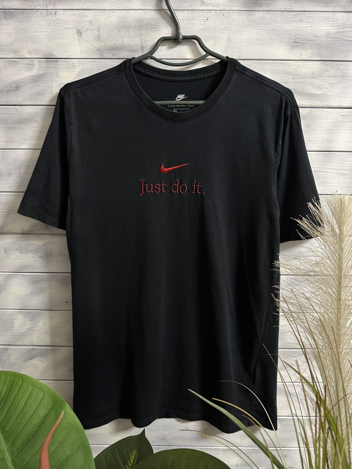 Nike × Vintage Rare T-Shirt Nike Just Do It Centr Swoosh Drill Y2K Size US M / EU 48-50 / 2 - 1 Thumbnail