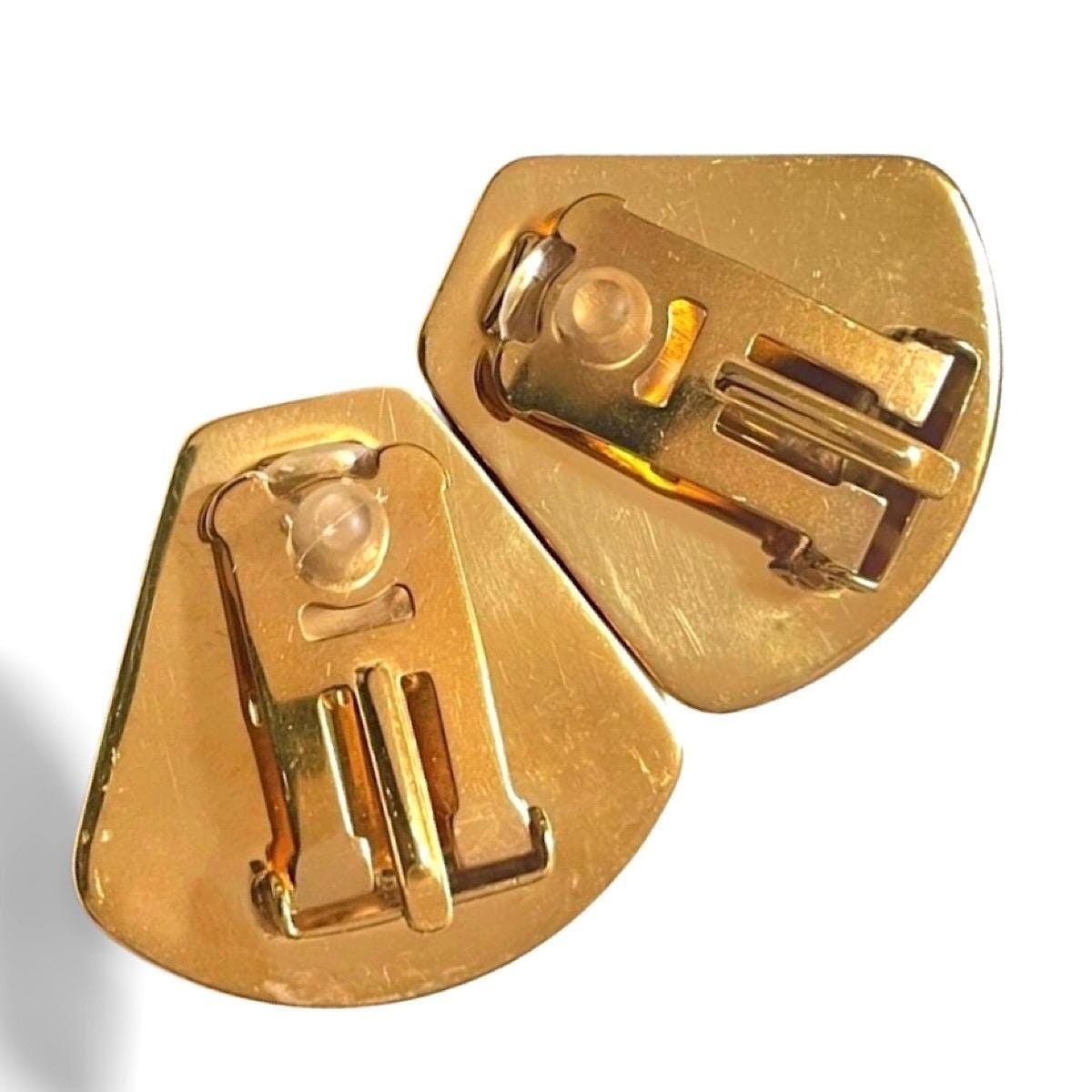 Hermes Vintage Hermes cloisonne golden earrings with stars, moon Size ONE SIZE - 6 Thumbnail
