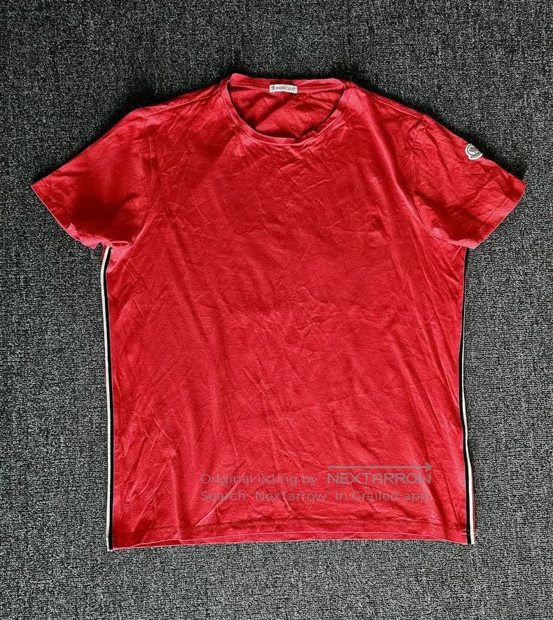 Moncler Moncler Men's Red Short Sleeve T. Size US L / EU 52-54 / 3 - 1 Thumbnail