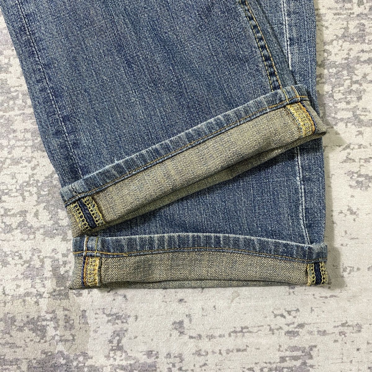 If Six Was Nine × Japanese Brand × Le Grande Bleu (L.G.B.) Vintage GL Heart Distressed Denim Pants Size US 36 / EU 52 - 6 Thumbnail