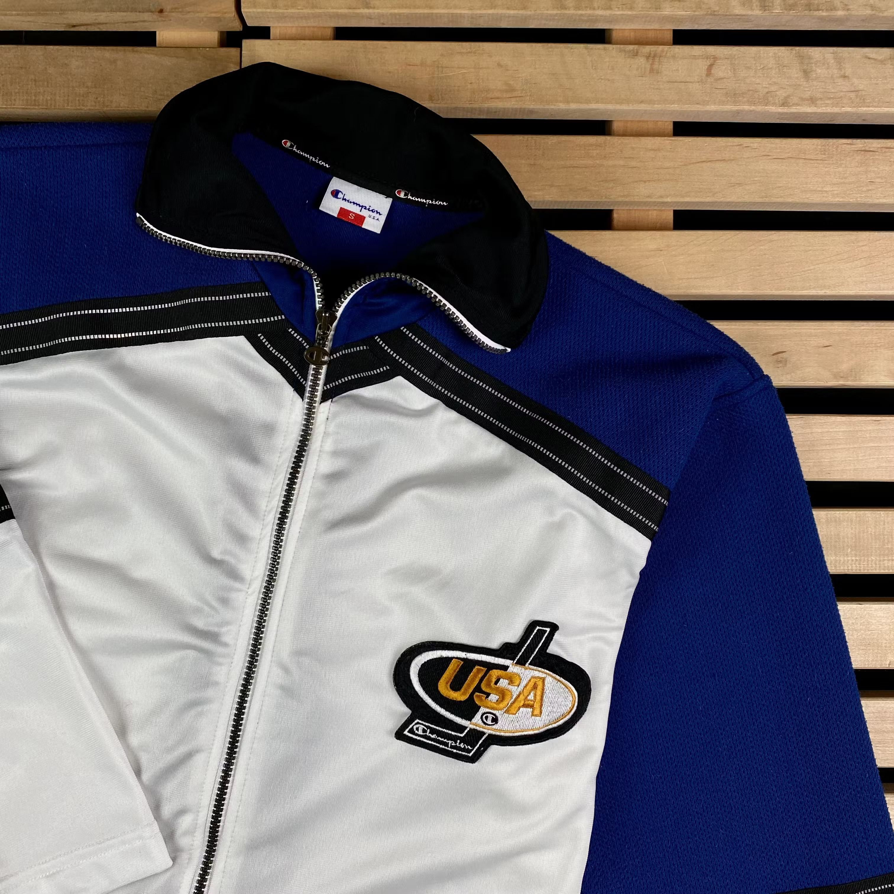 Champion × NHL × Vintage Mens Bomber Jacket Champion USA NHL Size S Vintage Size US S / EU 44-46 / 1 - 2 Thumbnail