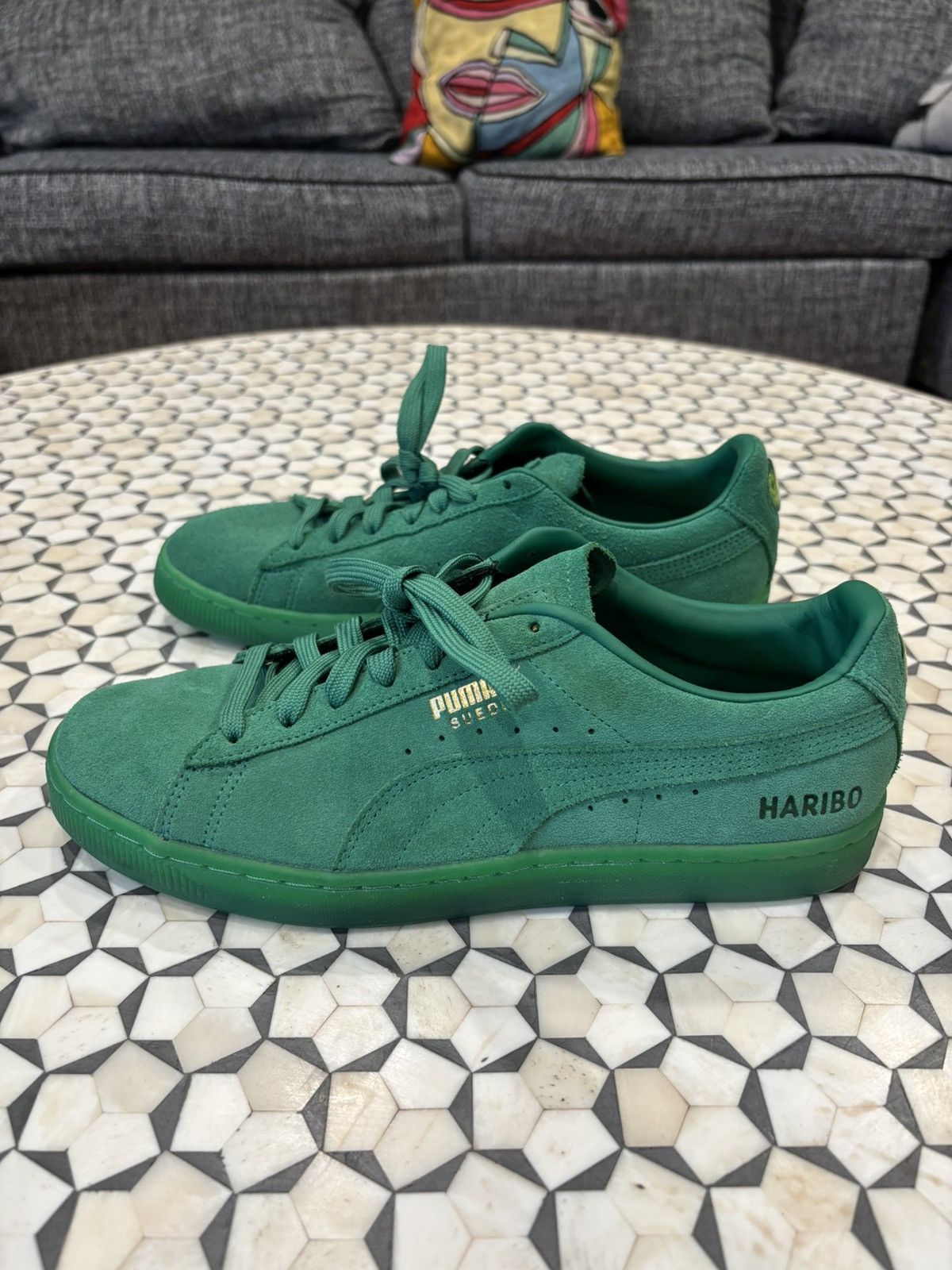 Puma PUMA X HARIBO Suede 'Amazon Green' Size US 8.5 / EU 41-42 - 4 Thumbnail