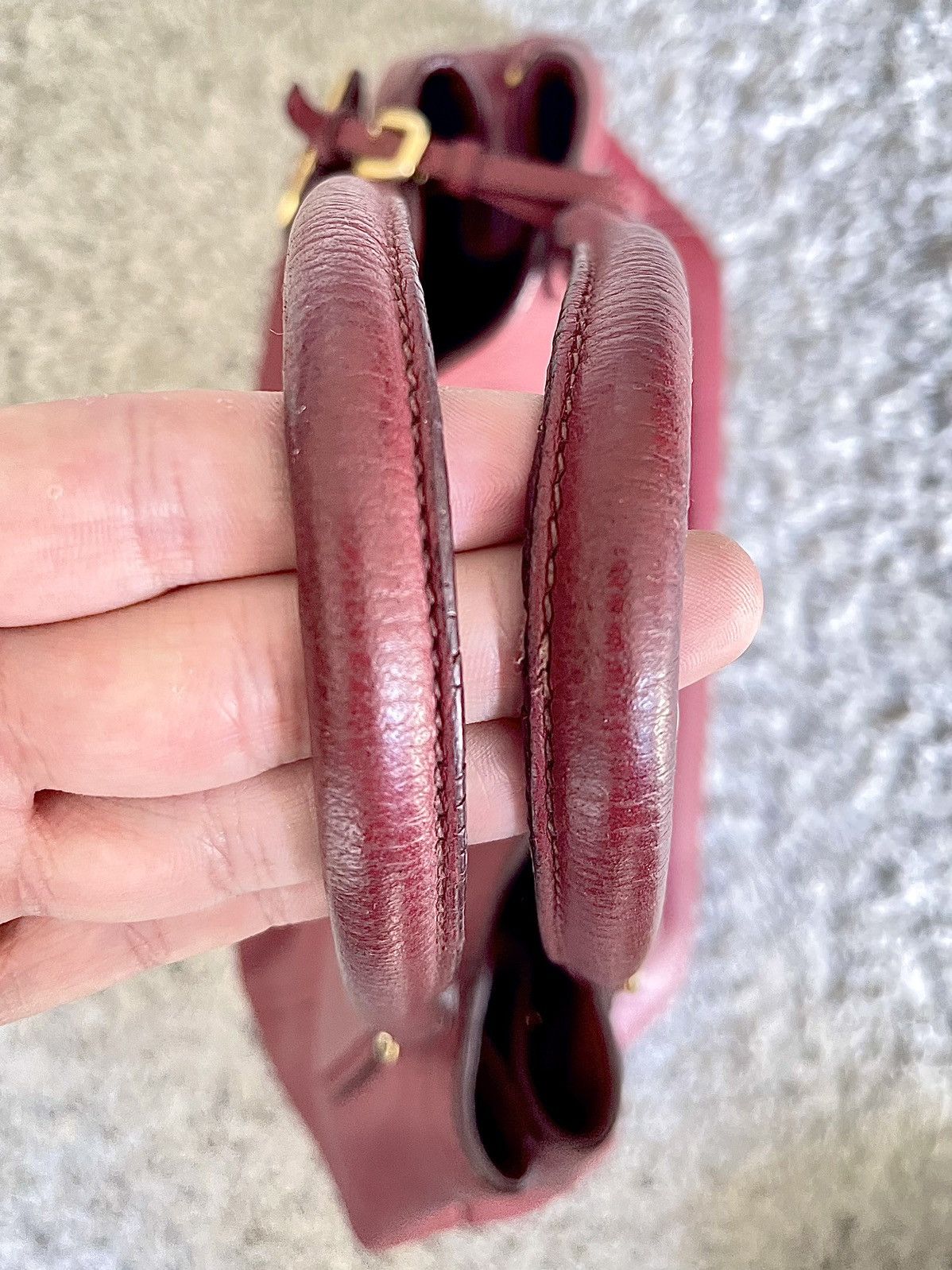 Prada Prada Tasche – Vitello Daino – Rot/Bordeaux Size ONE SIZE - 3 Thumbnail