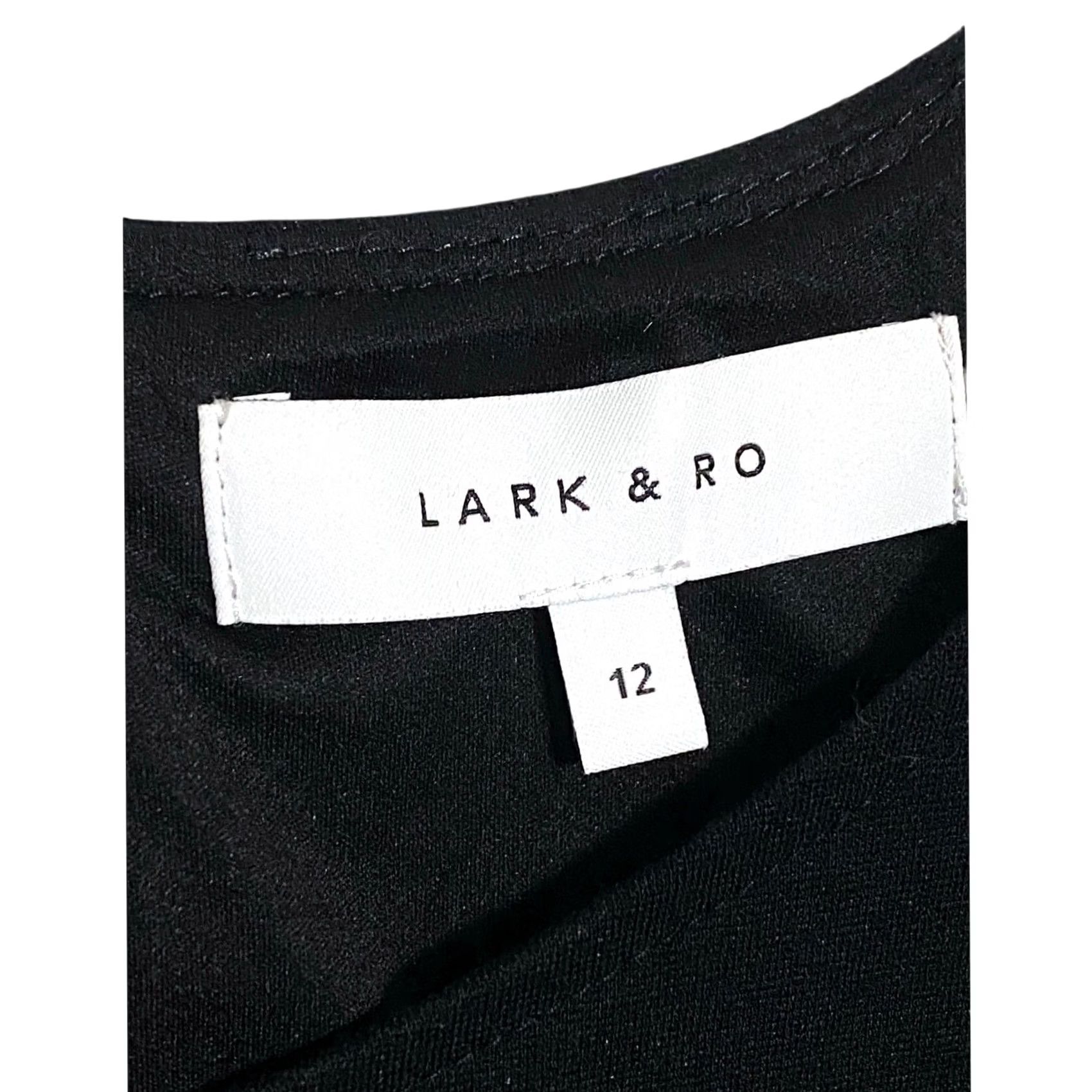 Vintage Lark & Ro Little Black Dress 12 Dress Sleeveless 34 Inches Knee Length Women's LBD Black No.NA Size XL / US 12-14 / IT 48-50 - 6 Thumbnail