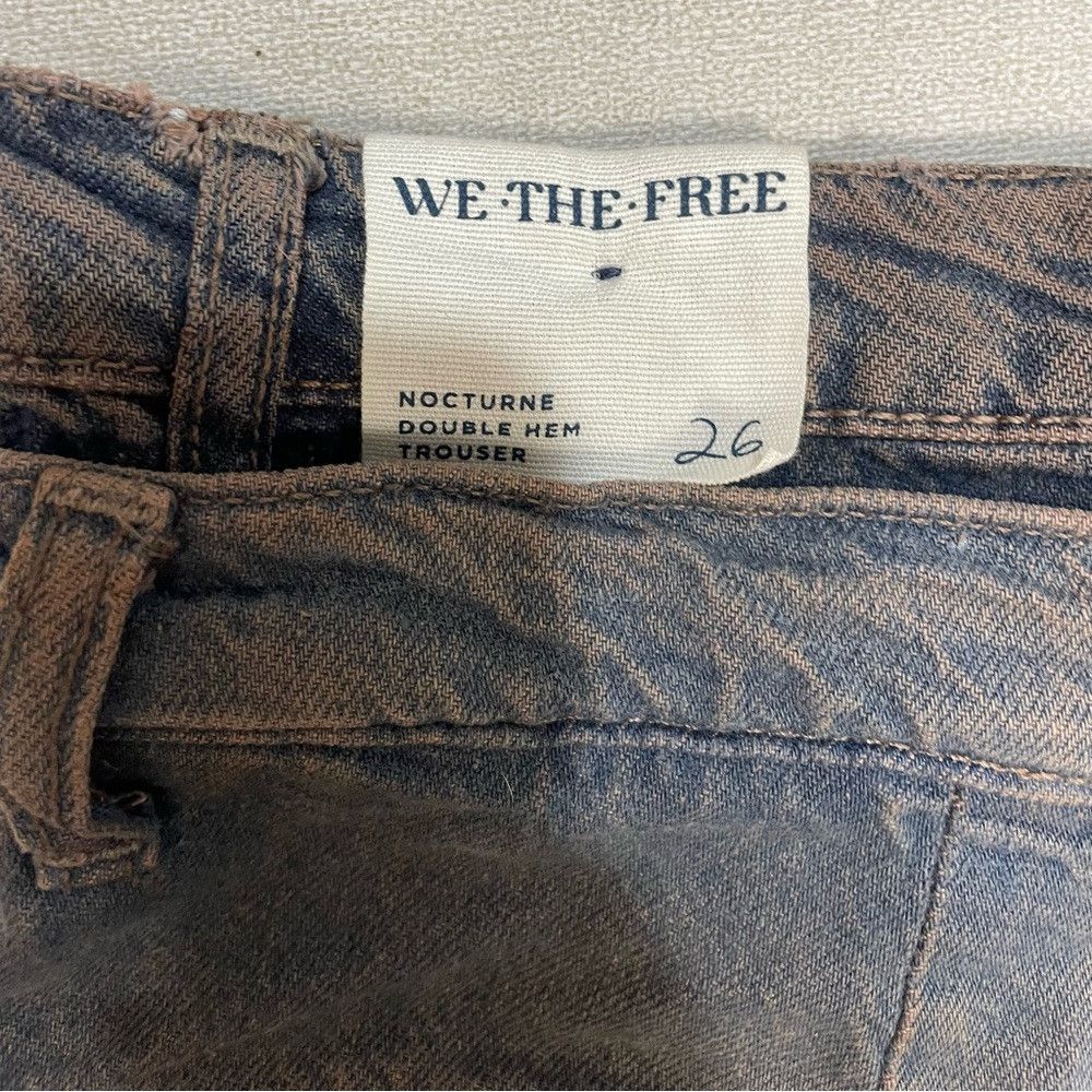 Free People NWT New $248 Free People Nocturne Double Hem Trouser Jeans Size 26" / US 2 / IT 38 - 8 Thumbnail