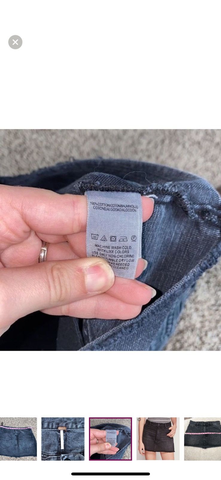 Free People Free people beat of the music denim mini skirt size 2 Size 26" / US 2 / IT 38 - 5 Thumbnail