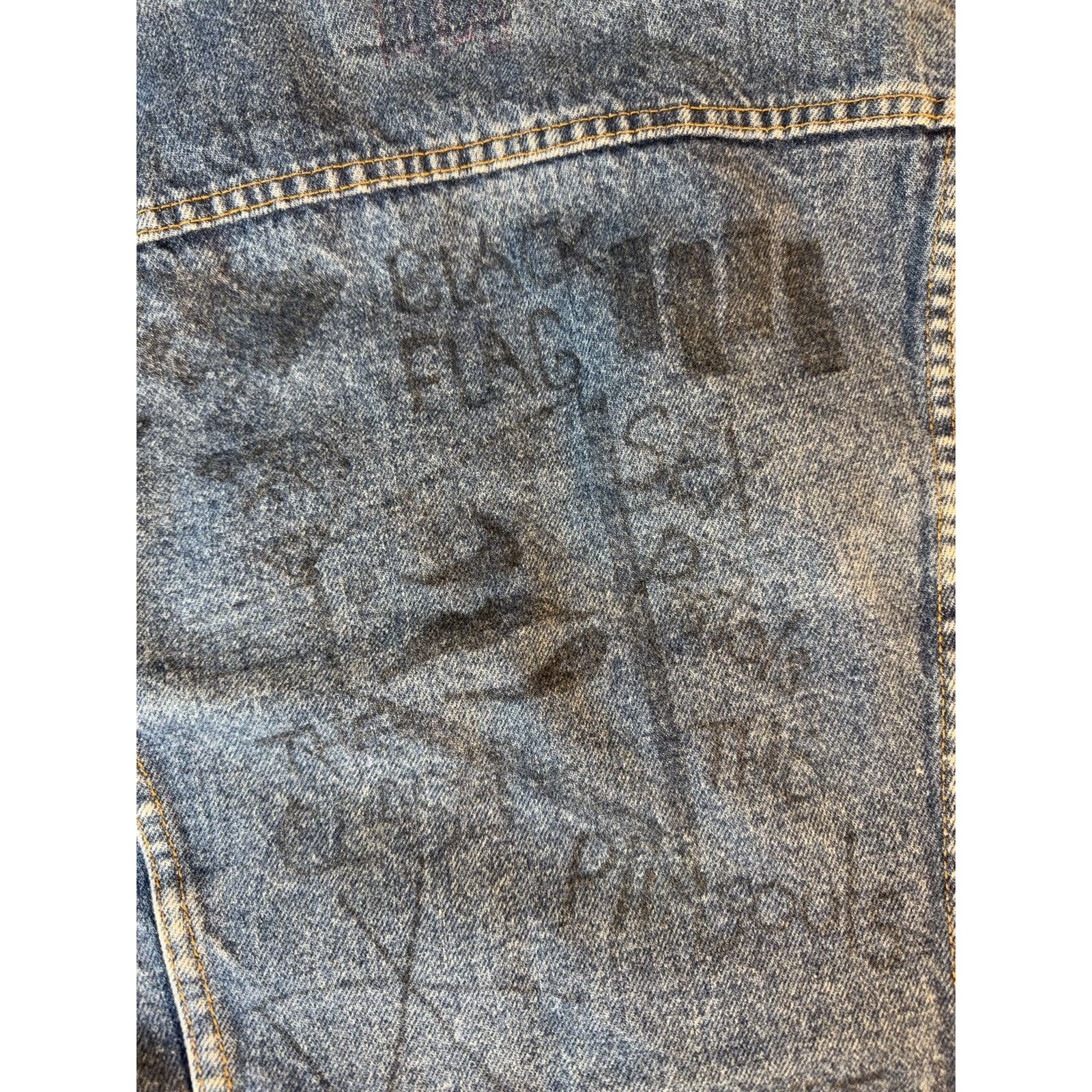 Levi's Vtg 80s Levi’s Denim Trucker Jacket USA Distressed Grunge Size US S / EU 44-46 / 1 - 1 Thumbnail