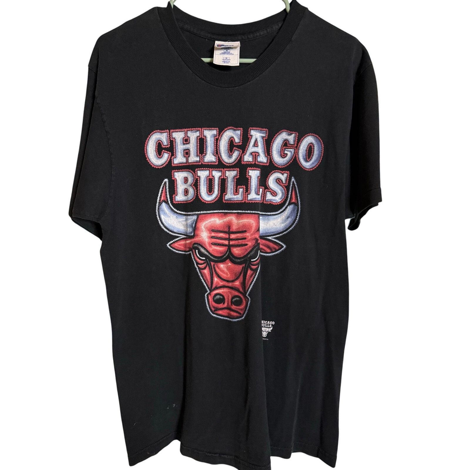 Pro Player Vintage Chicago Bulls Black Tee Size US M / EU 48-50 / 2 - 1 Thumbnail