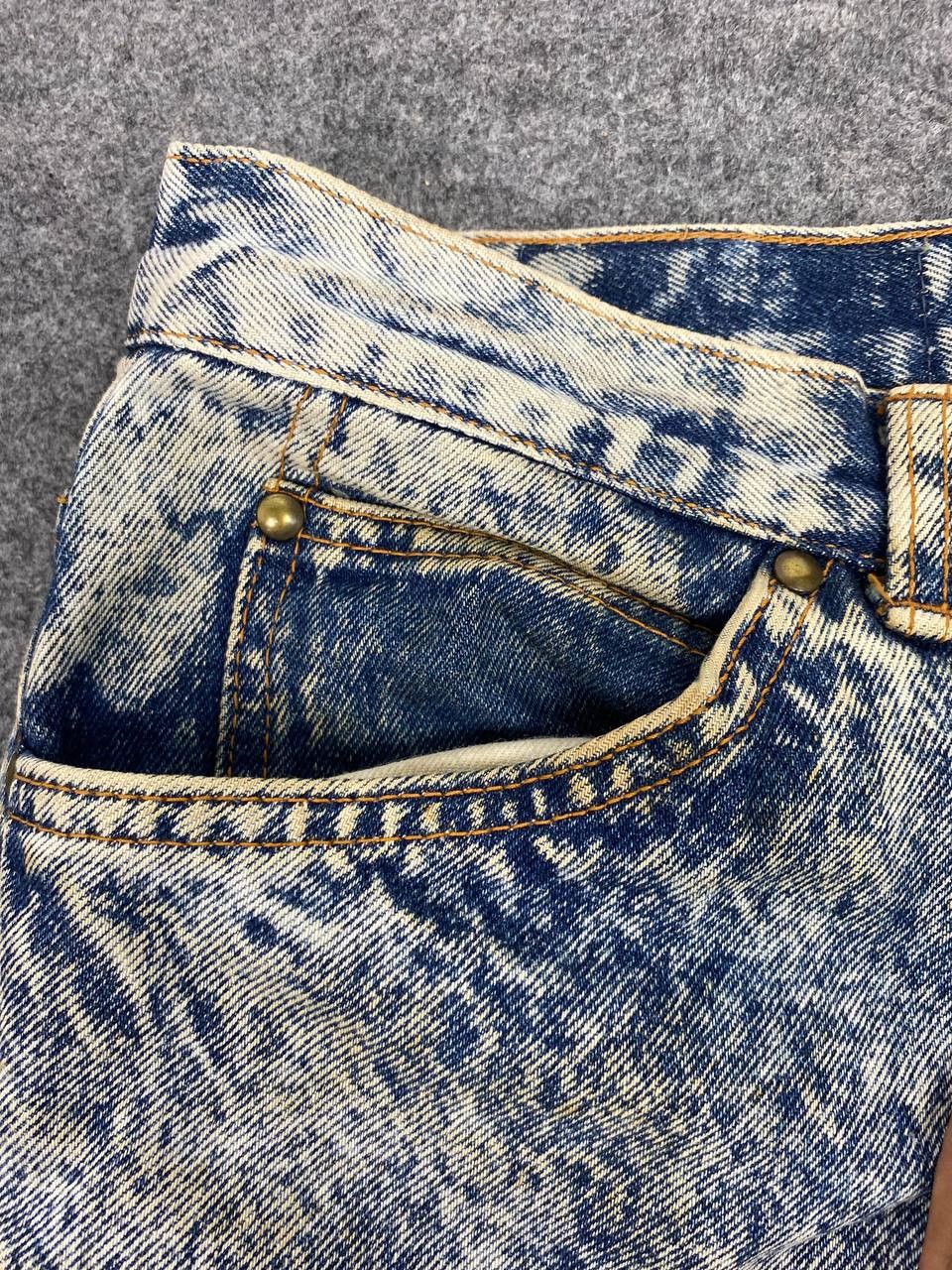 Japanese Brand japanese brand acid wash denim nice design Size US 33 - 10 Thumbnail
