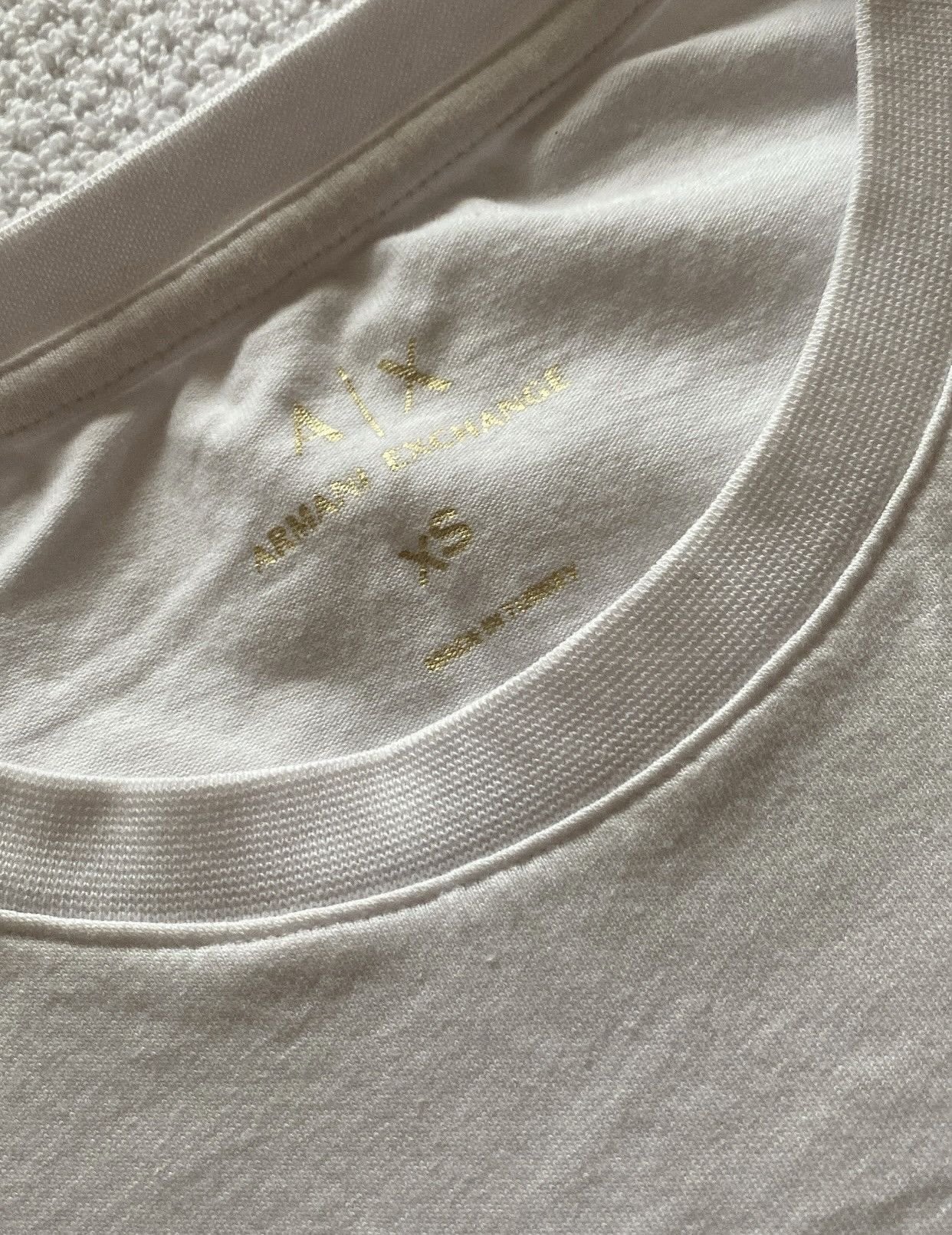 Armani Exchange Armani Exchange Women’s Logo Tee – Y2K Minimalist Streetwear Size XS / US 0-2 / IT 36-38 - 2 Thumbnail