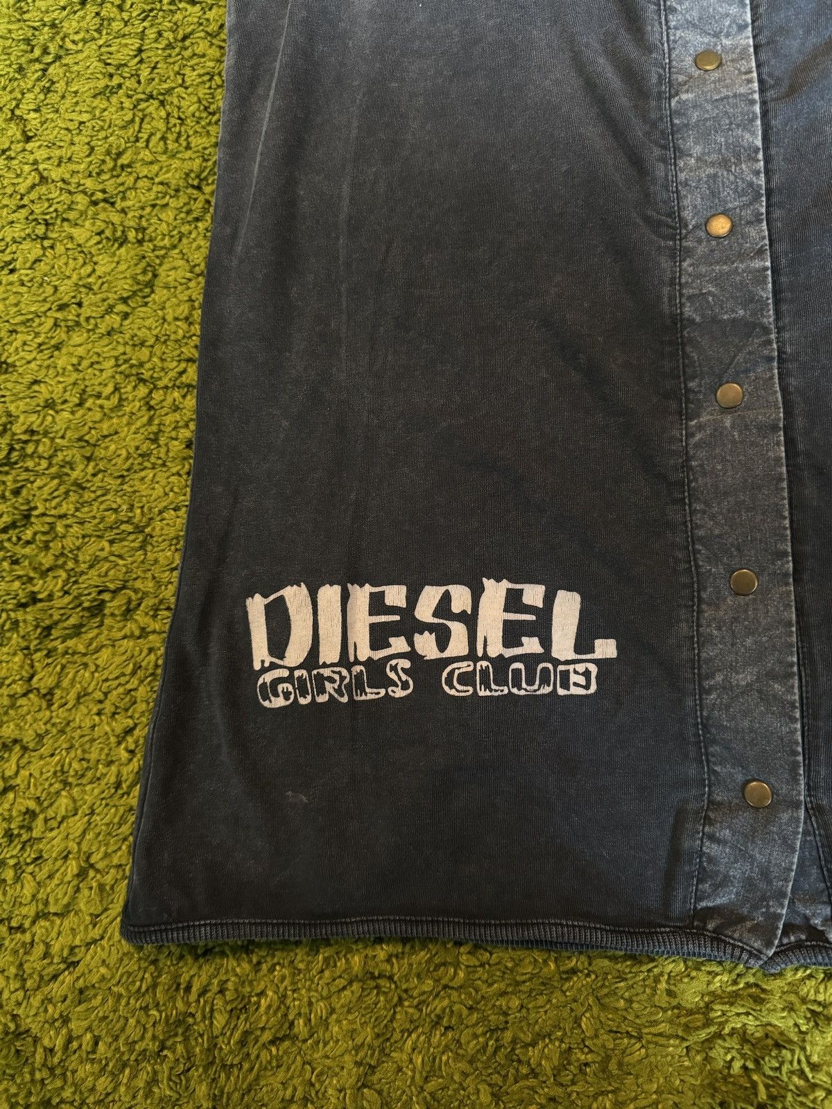 Diesel × Vintage Diesel 2000s vintage washed graphite blue Y2K tank top Size XXL / US 16-18 / IT 52-54 - 7 Thumbnail