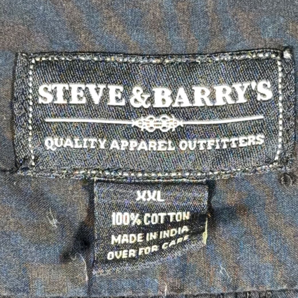 Vintage VINTAGE Steve Barrys Shirt Adult 2XL Black Guayabera Camp Resort Cuban Y2K Mens Shirt Size US XXL / EU 58 / 5 - 4 Thumbnail