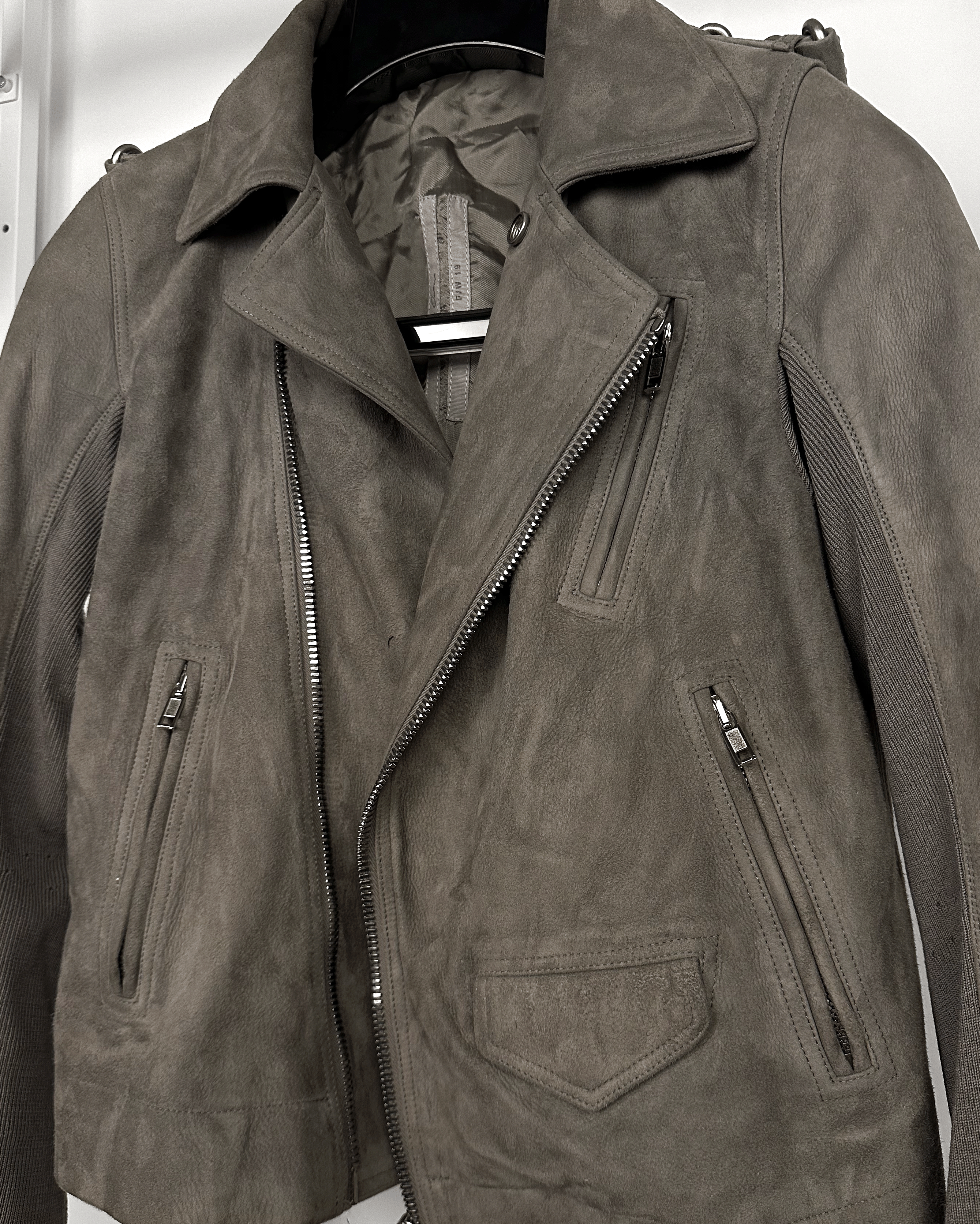 Rick Owens Rick Owens Chain Stooges Biker Suede Leather Jacket Size US S / EU 44-46 / 1 - 5 Thumbnail
