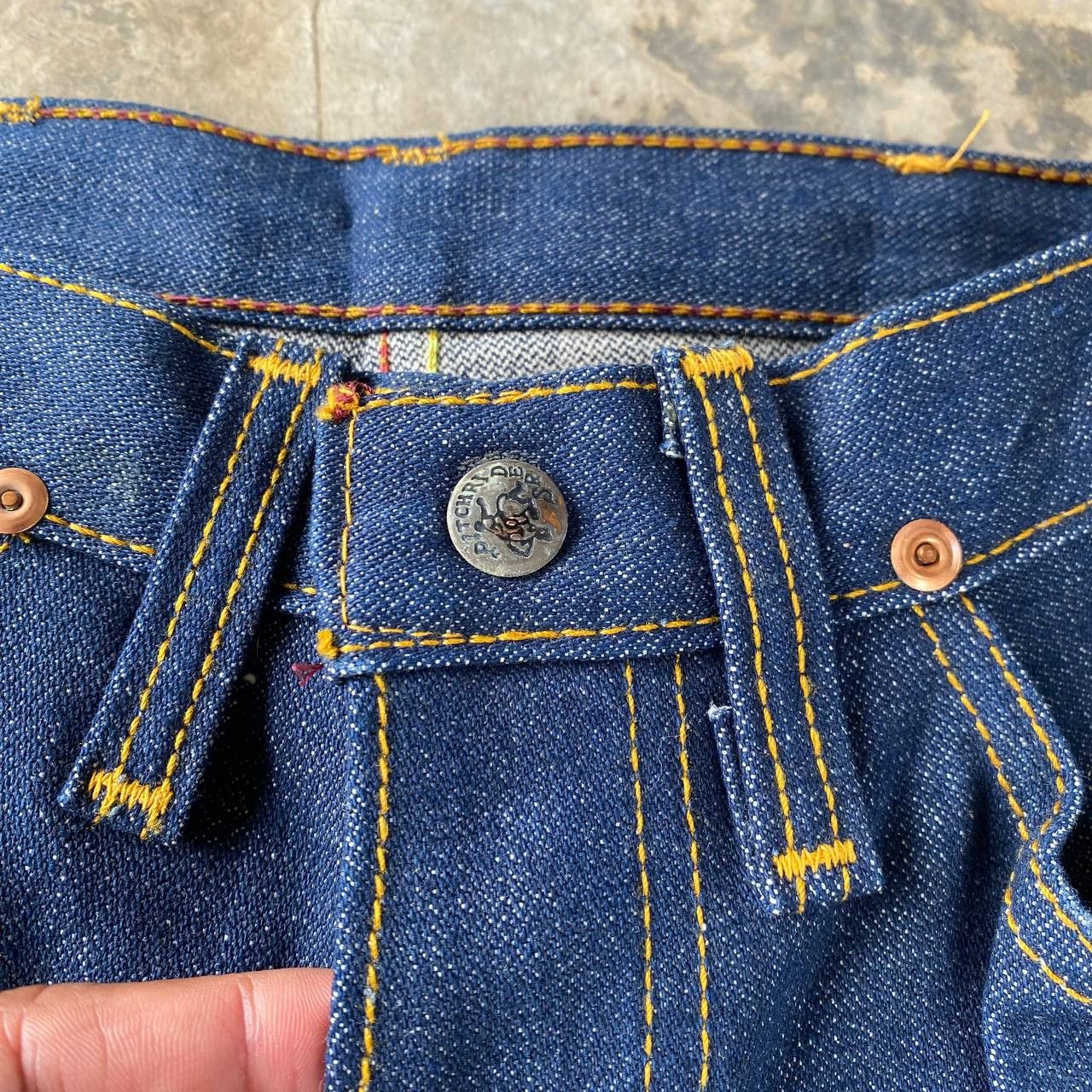 Vintage VERY RARE VINTAGE 60-70S PITCHRIDERS DENIM MADE IN CANADA Size US 28 / EU 44 - 16 Thumbnail