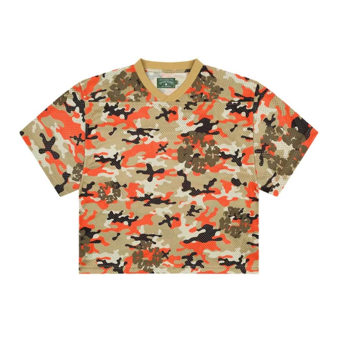 DENIM TEARS Camo Cotton Wreath Mesh Jersey Tee Orange Size US XL / EU 56 / 4 - 1 Preview