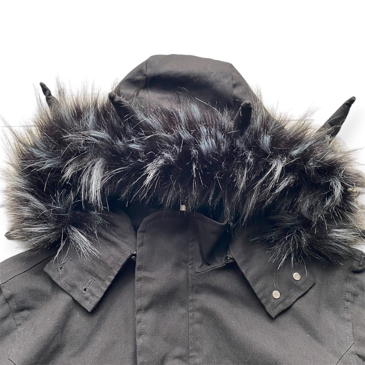 ジャケット・アウター CRUCIFIED FUR COAT JANVENY 2024 Autumn Winter Natural Real Fox Fur Collar Faux