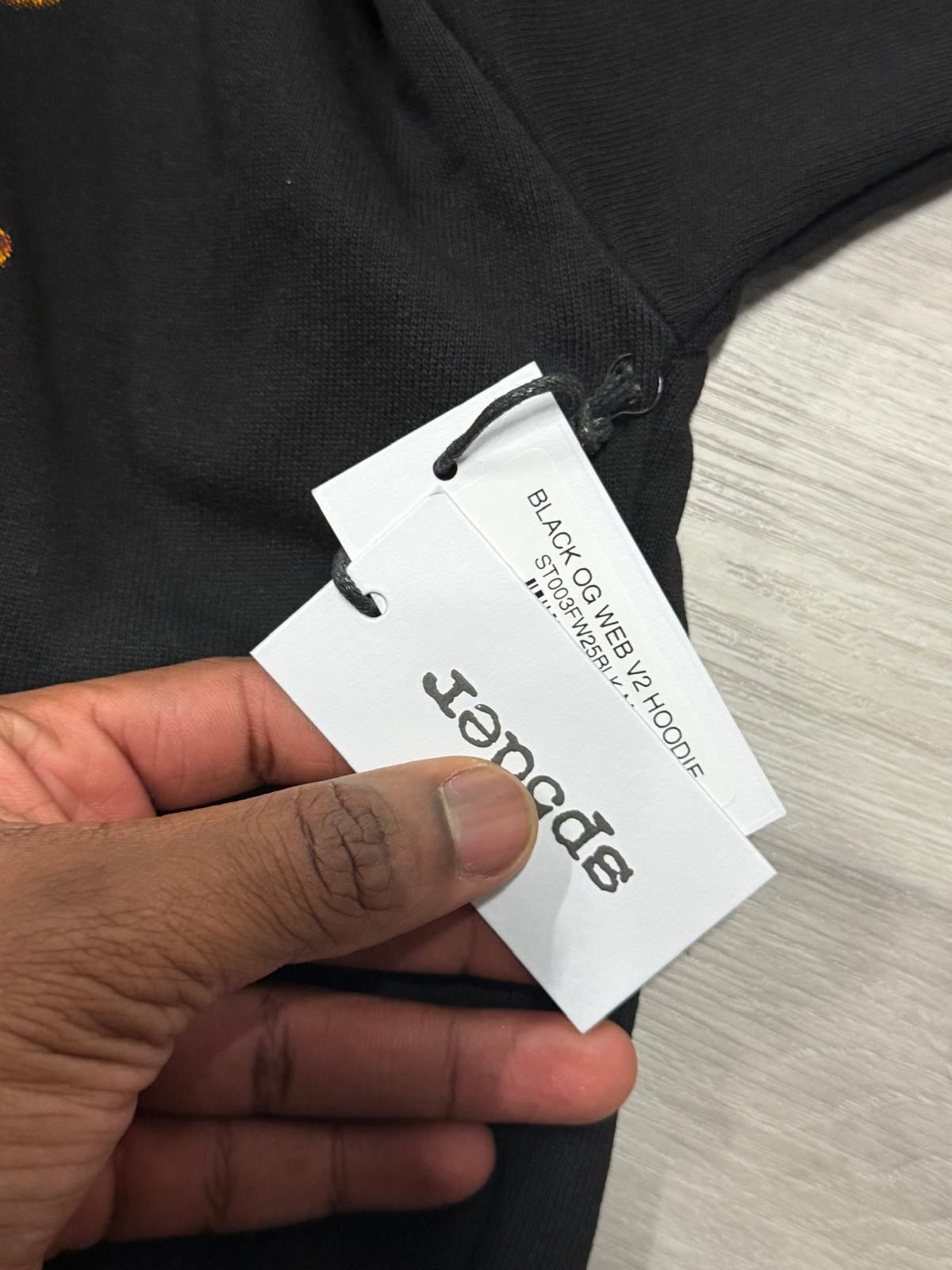 Sp5der SP5DER Black OG Web Hoodie Size US XXL / EU 58 / 5 - 4 Thumbnail