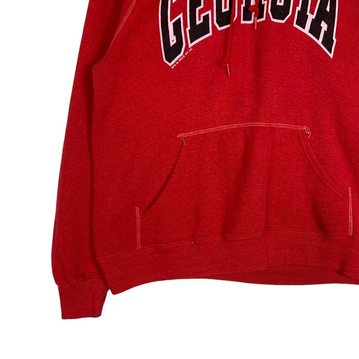 Vintage BASSETT WALKER Georgia Big Logo Pullover Hoodies #1218-C55 Size US L / EU 52-54 / 3 - 3 Thumbnail