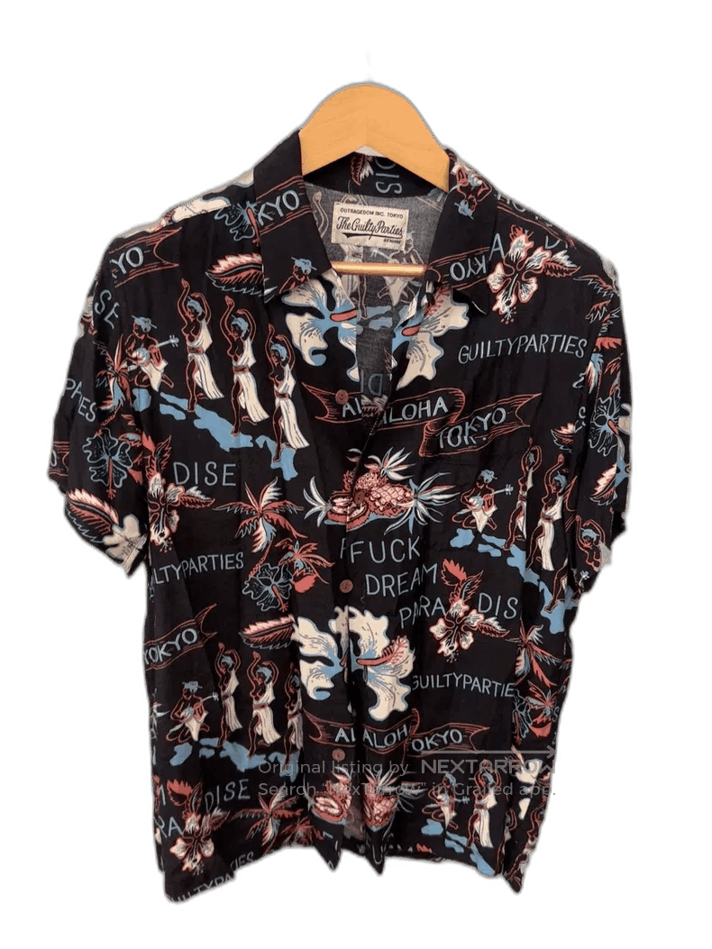 【希少】WACKO MARIA RECORDS HAWAIIAN SHIRT Wacko Maria WACKO MARIA Records Hawaiian Short Sleeve Shirt