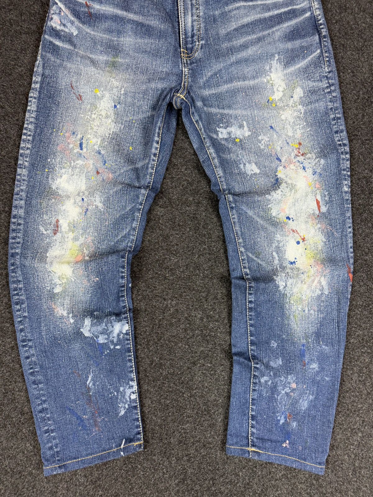 Big John × Japanese Brand Big John Denim Pants Jeans Painted stretch Size US 32 / EU 48 - 3 Thumbnail