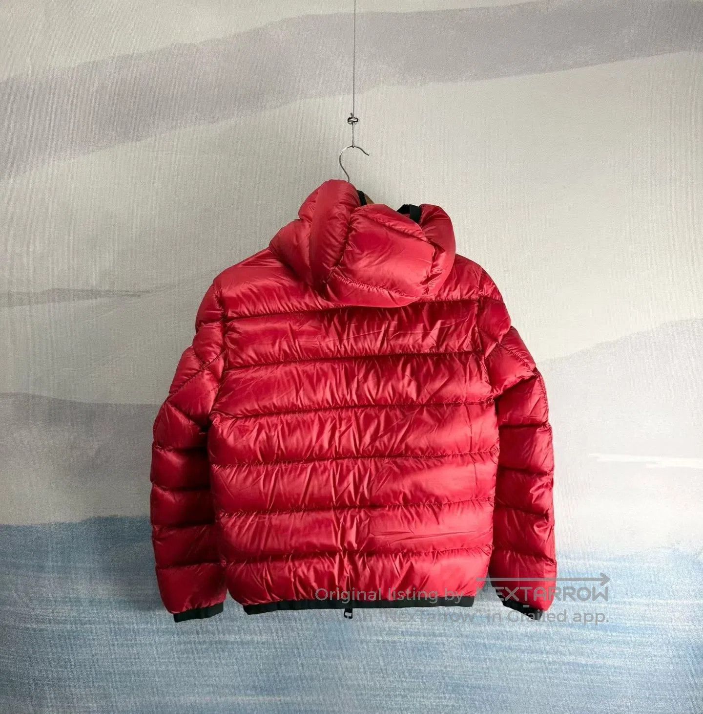 Moncler Moncler Red Logo Placket Letter Down Jacket| Size ONE SIZE - 2 Thumbnail