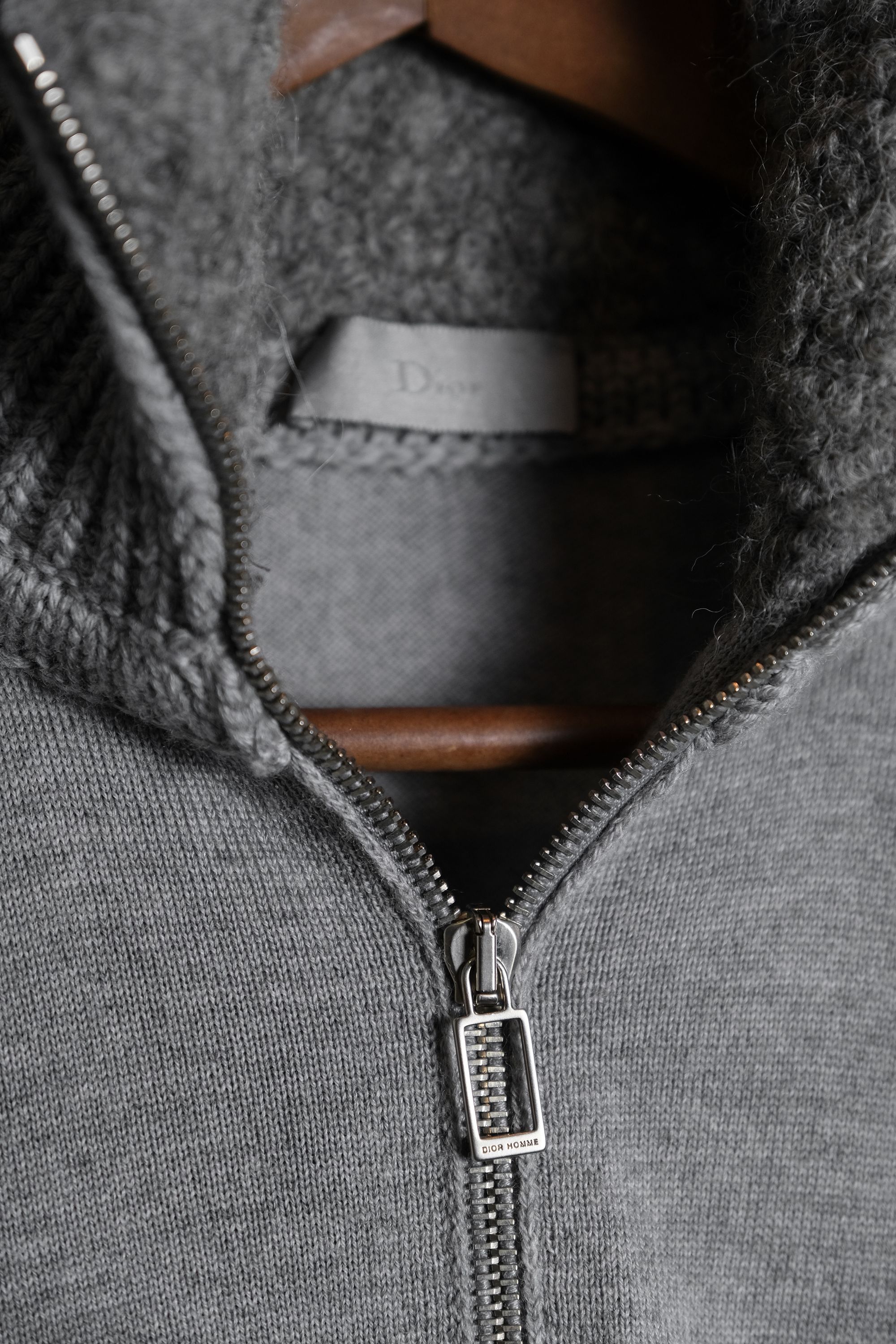 Dior Dior Homme 10A/W Alpaca Collar Full Zip Sweater Size US XS / EU 42 / 0 - 2 Thumbnail