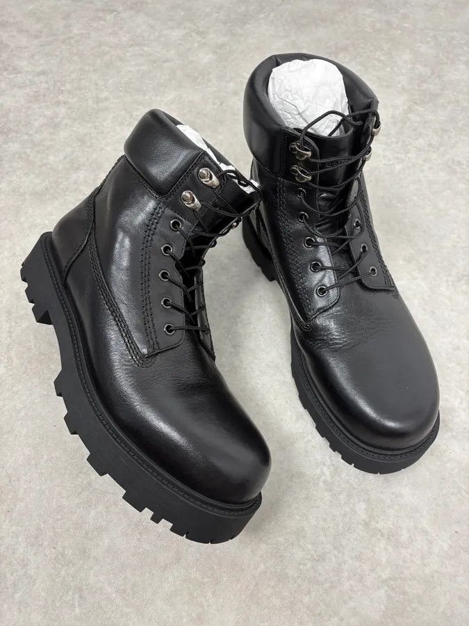 Givenchy Givenchy 4G Storm Calf Leather Black Lace Up Boots Size US 12 / EU 45 - 5 Thumbnail
