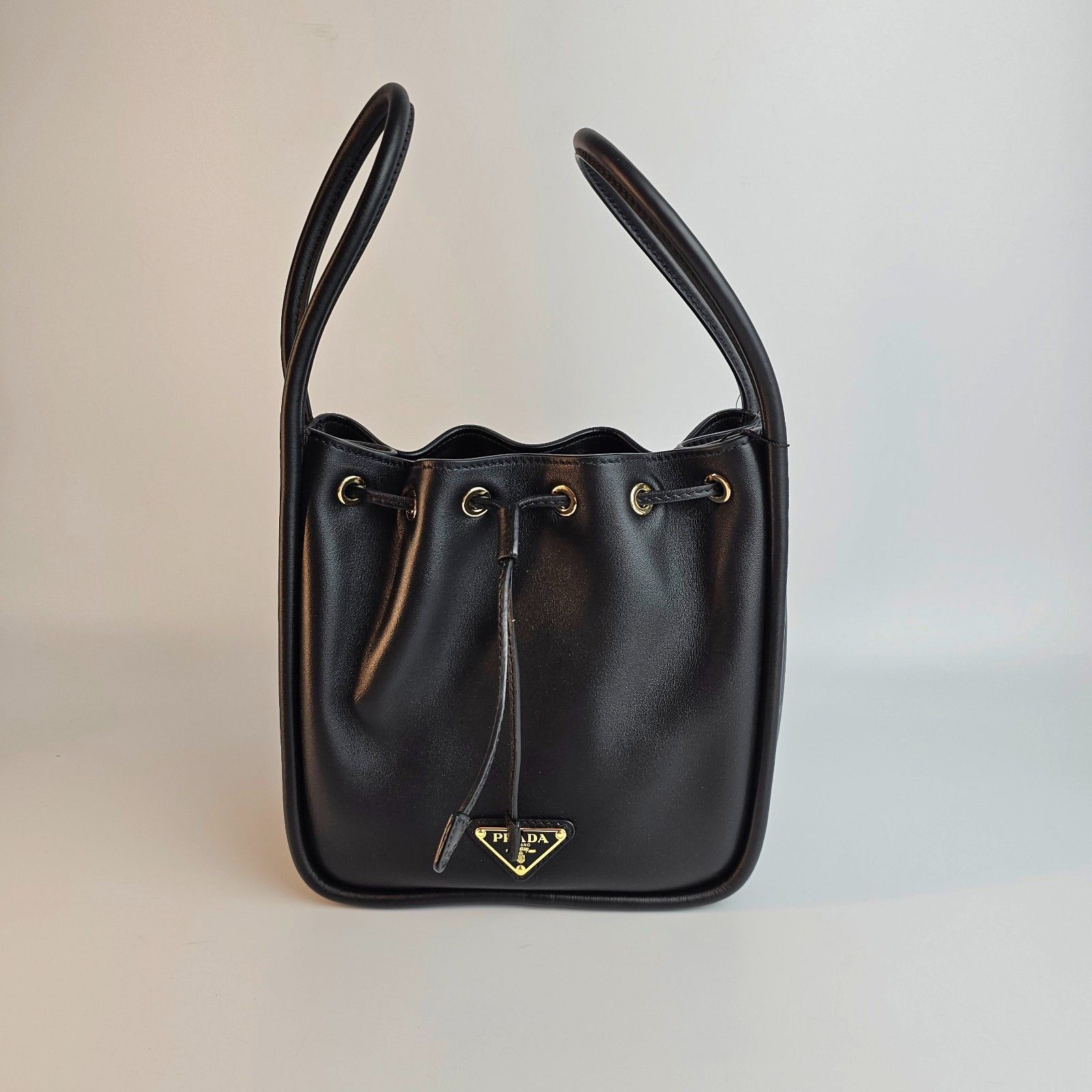Prada PRADA Darling Mini $2850 Black Leather Bucket Bag New & Auth Size ONE SIZE - 3 Thumbnail