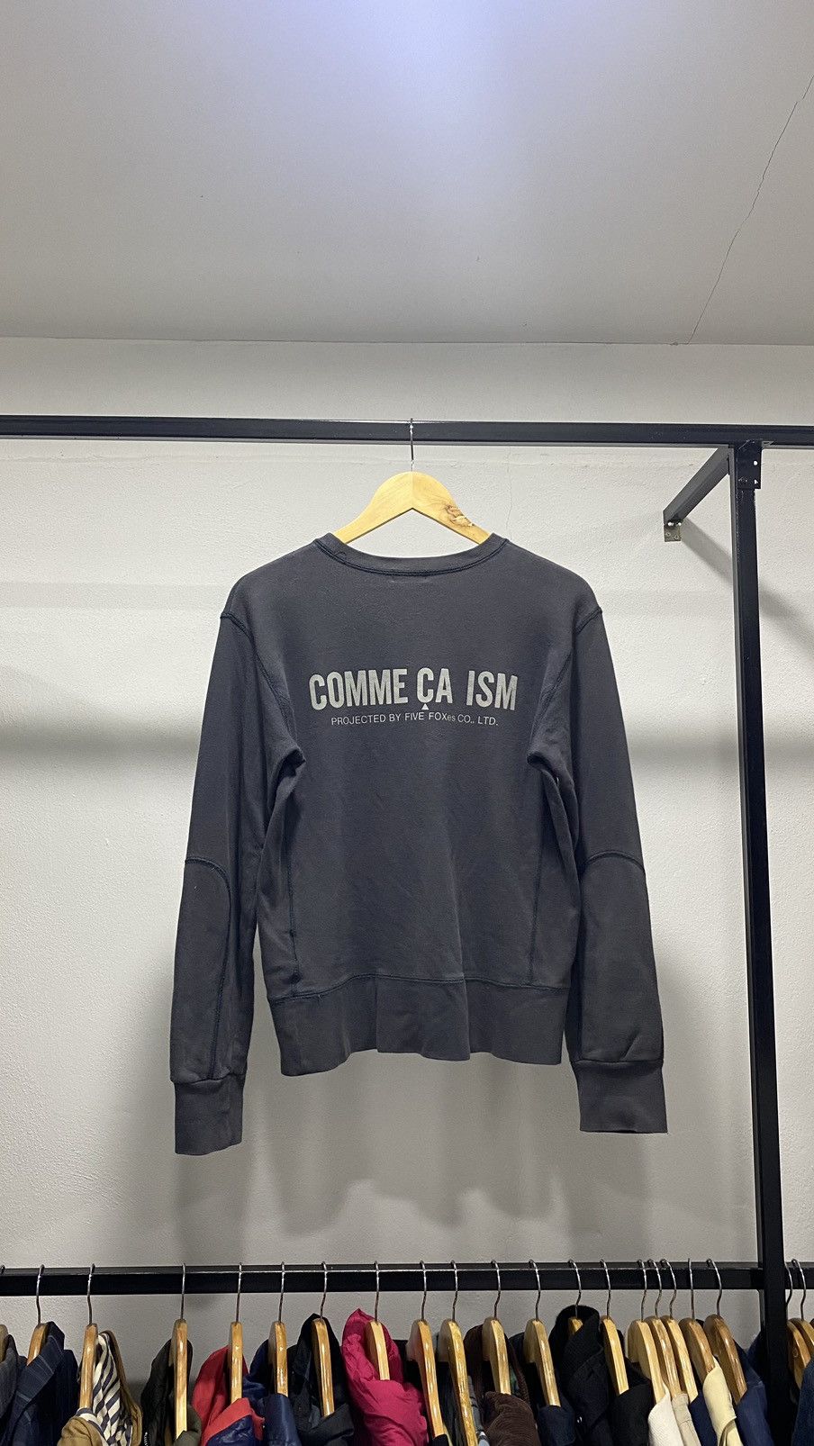Comme Ca Ism × Japanese Brand × Vintage 🚨FINAL DROP🚨 Comme Ca Ism Spellout Backhit Sweater 80s Size US S / EU 44-46 / 1 - 2 Thumbnail
