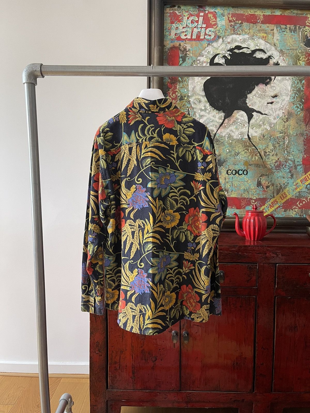 Vintage Floral printed Shirt Size US M / EU 48-50 / 2 - 3 Thumbnail