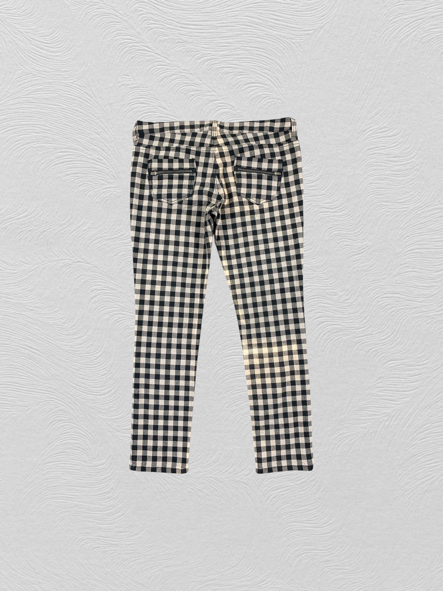 Japanese Brand Vintage Checkered Japanesse Low Rise Pants -CP274 Size US 38 / EU 54 - 2 Thumbnail