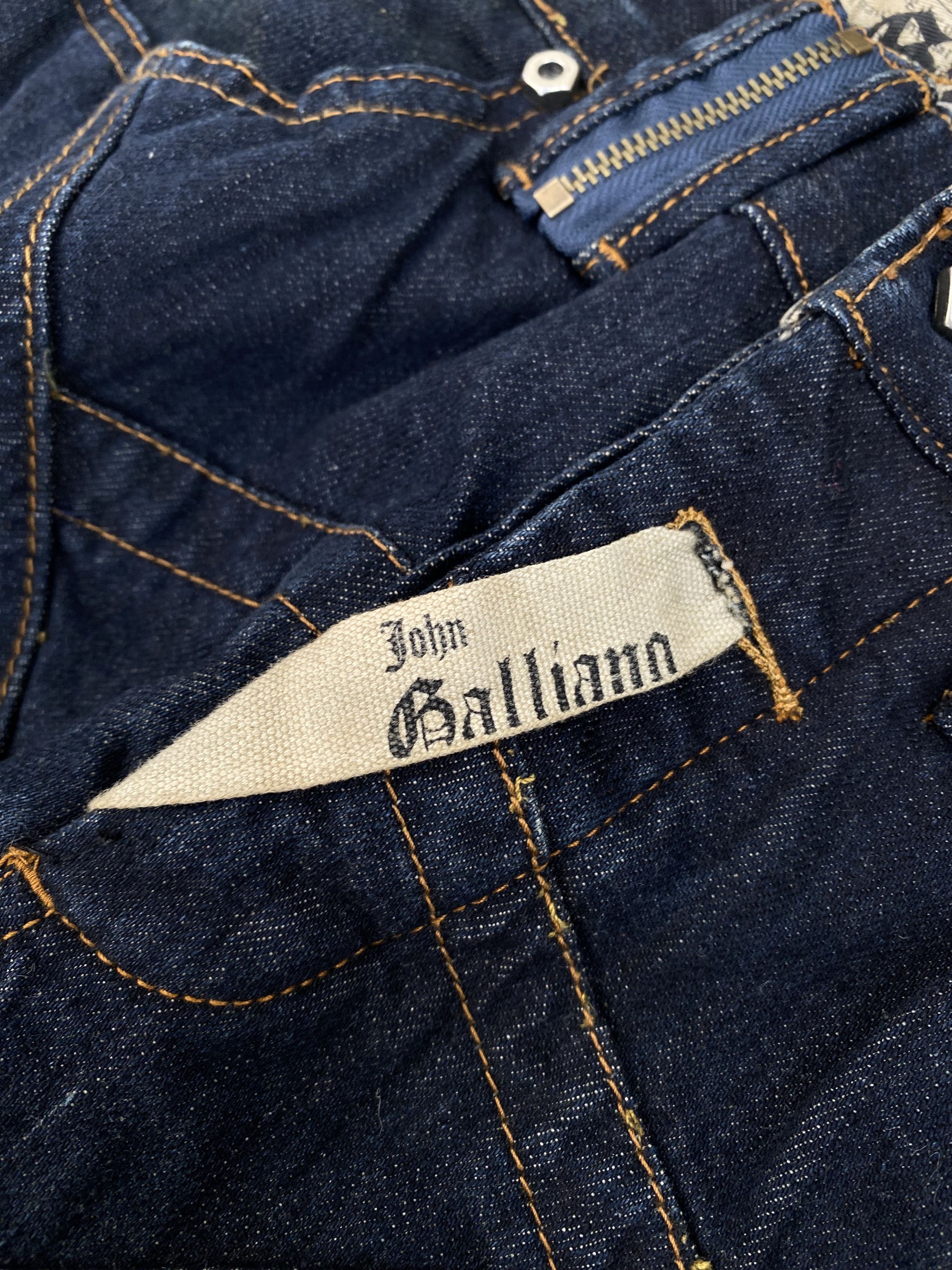 John Galliano John Galliano Gazette Jeans Distressed Denim Size US 32 / EU 48 - 6 Thumbnail