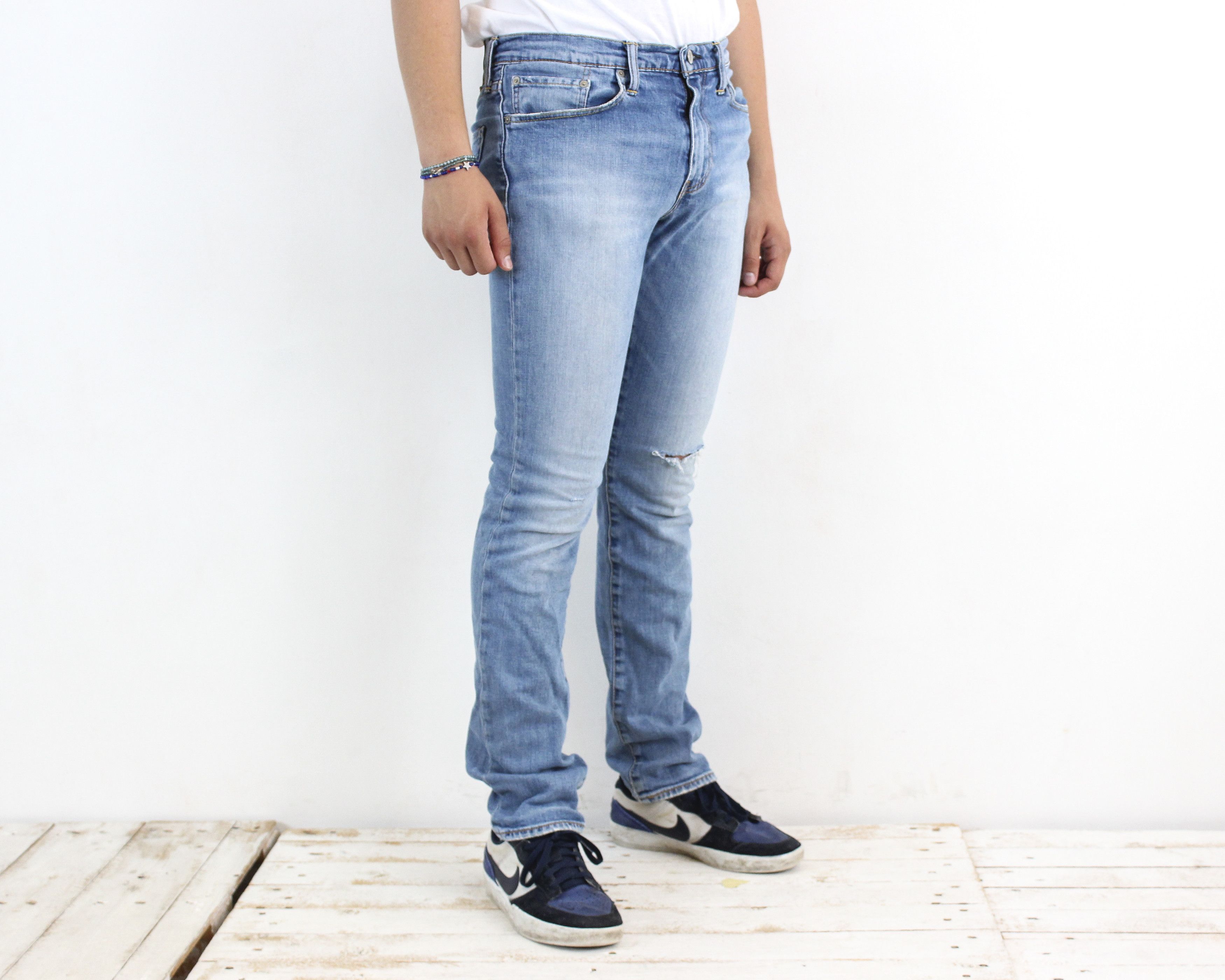 Levi's 511 Men W32 L34 Slim Fit Straight Jeans Denim Pants Trousers Size US 32 / EU 48 - 4 Thumbnail