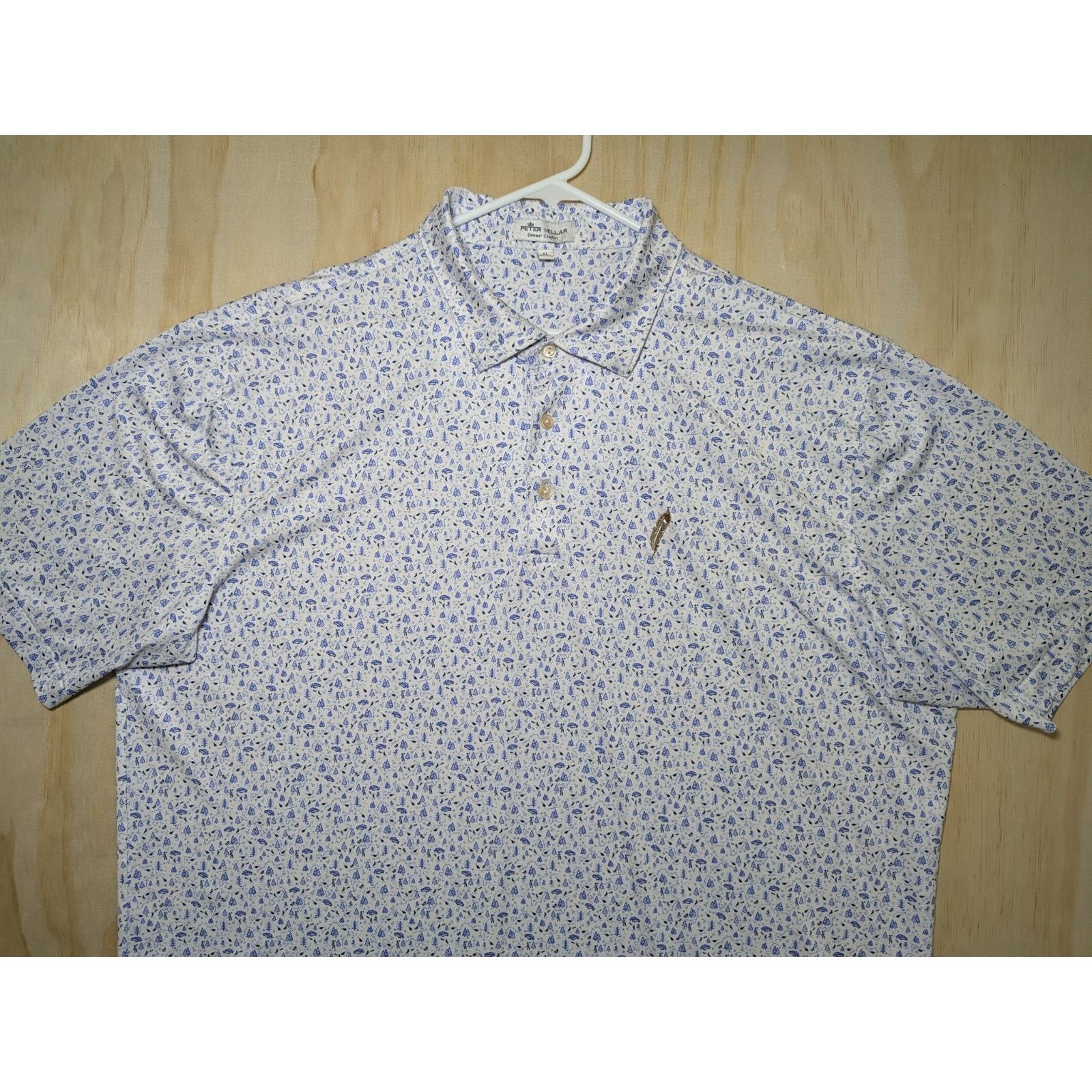 Peter Millar Peter Millar Men's XL Chechessee Creek Polo Summer Comfort Size US XL / EU 56 / 4 - 3 Thumbnail