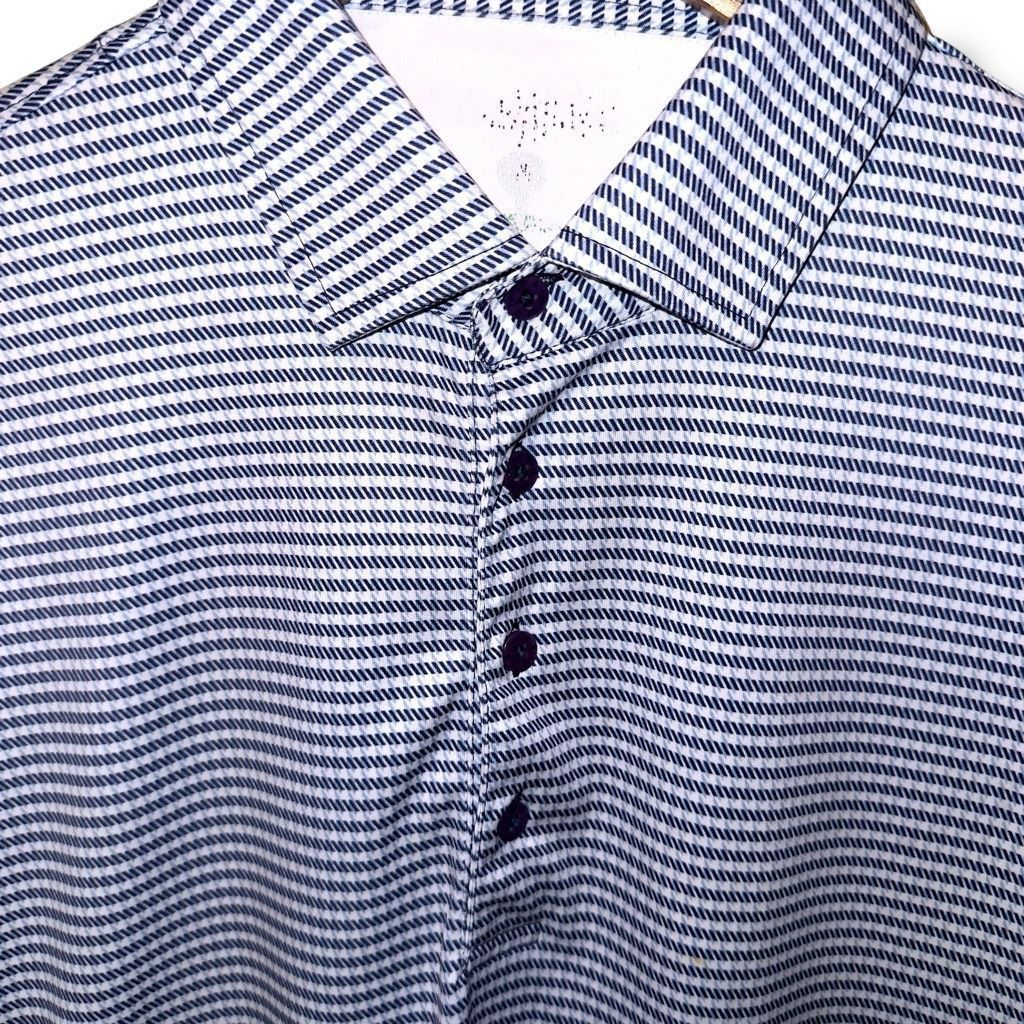 Other Hinton & Hinton Navy Houndstooth Performance Luxury Polo M Size US L / EU 52-54 / 3 - 2 Thumbnail