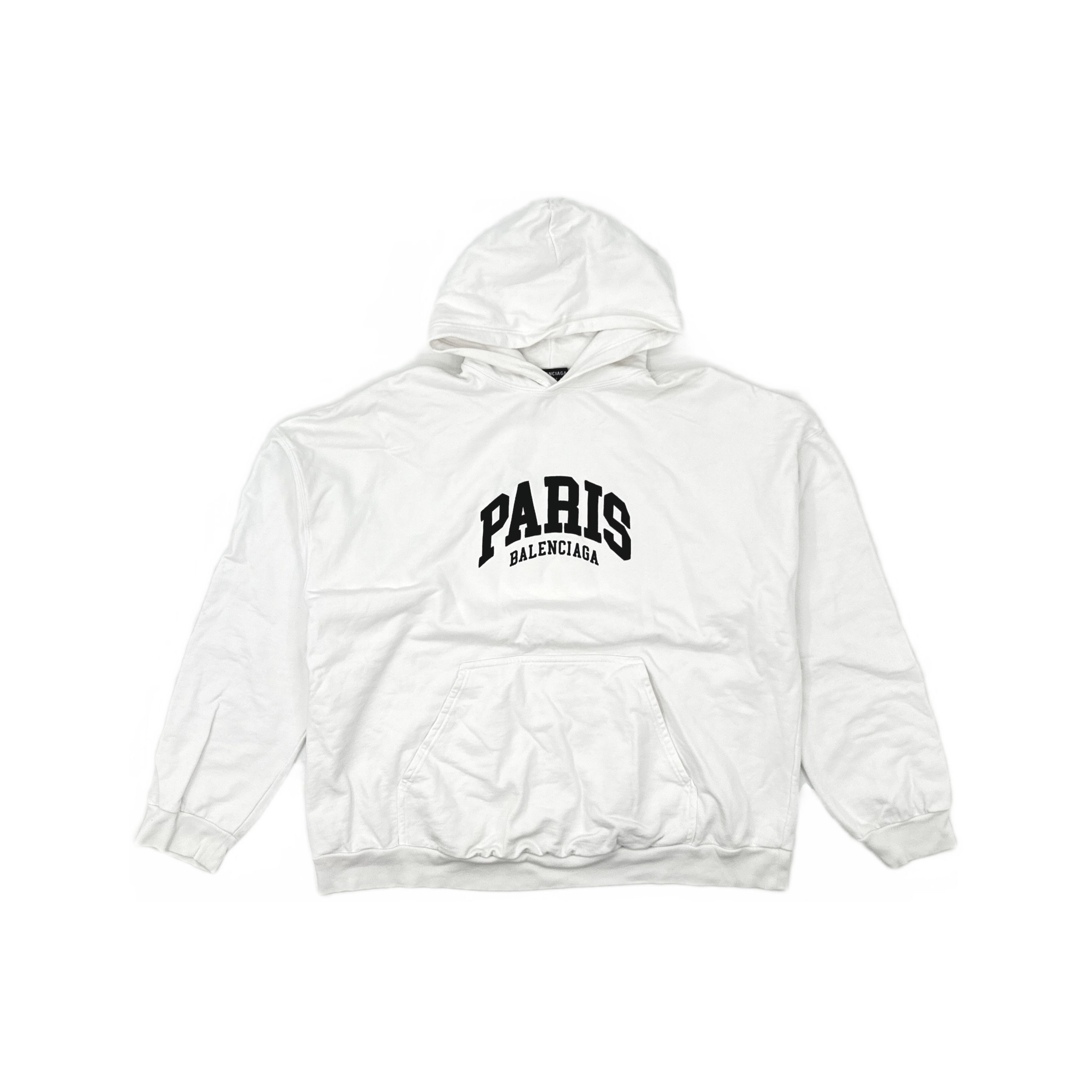 Balenciaga Balenciaga Paris Logo Hoodie Size M Size US M / EU 48-50 / 2 - 1 Thumbnail