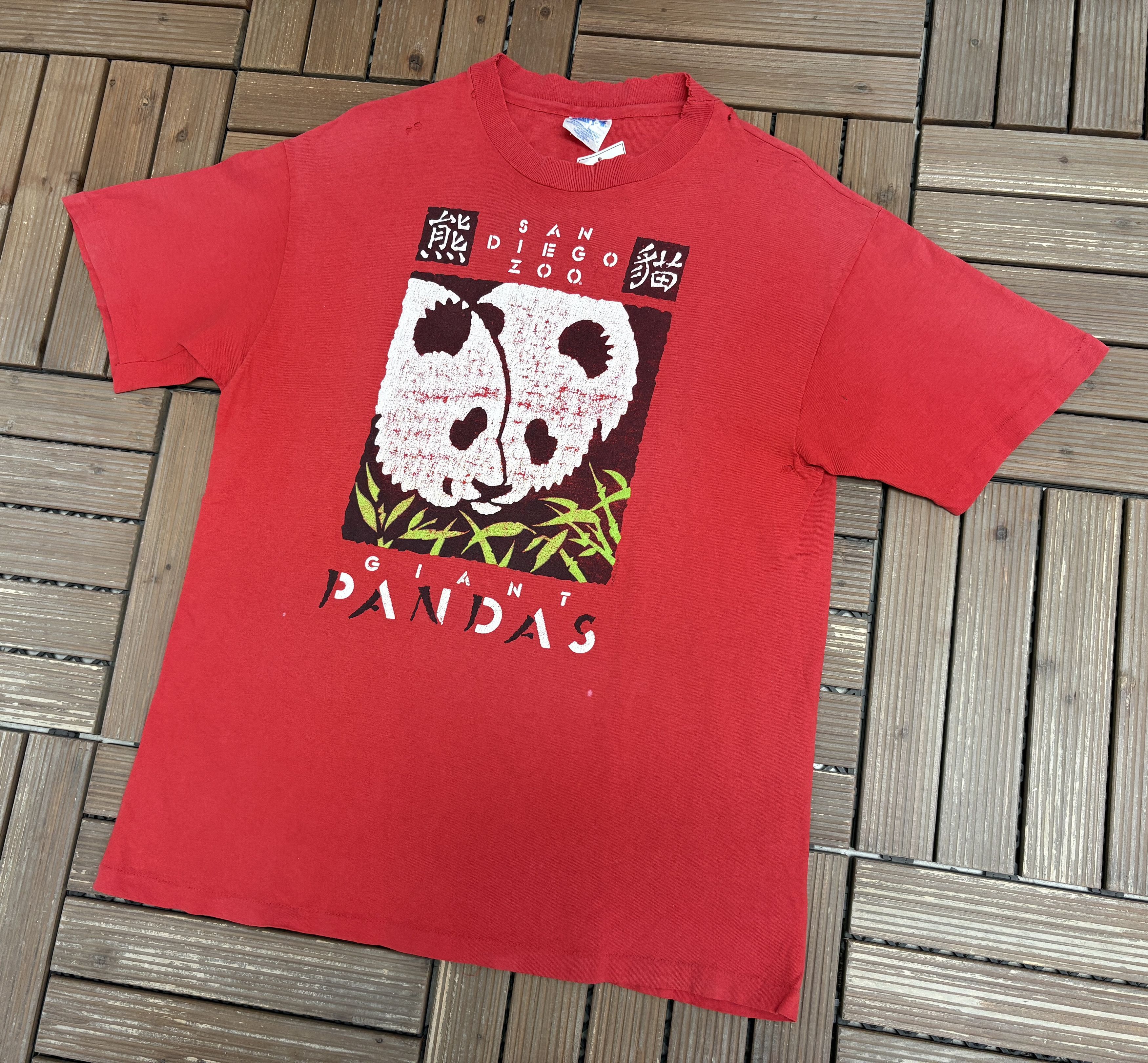 Vintage San Diego Zoo Giant Pandas Vintage T-Shirt Tee Size US L / EU 52-54 / 3 - 3 Thumbnail