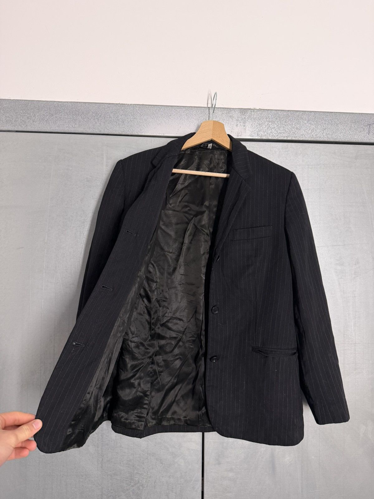 Helmut Lang Vintage 80s Helmut Lang Vienna Wien Rare Blazer Size 42L - 11 Thumbnail